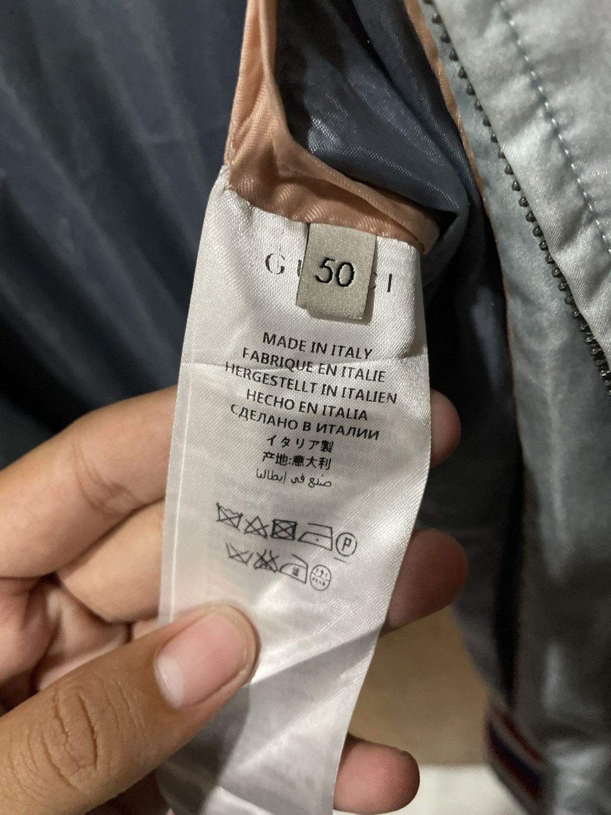 Gucci Gucci L’Aveugle Par Amour Silk Bomber Jacket 450924 Z401E Size US XL / EU 56 / 4 - 14 Thumbnail