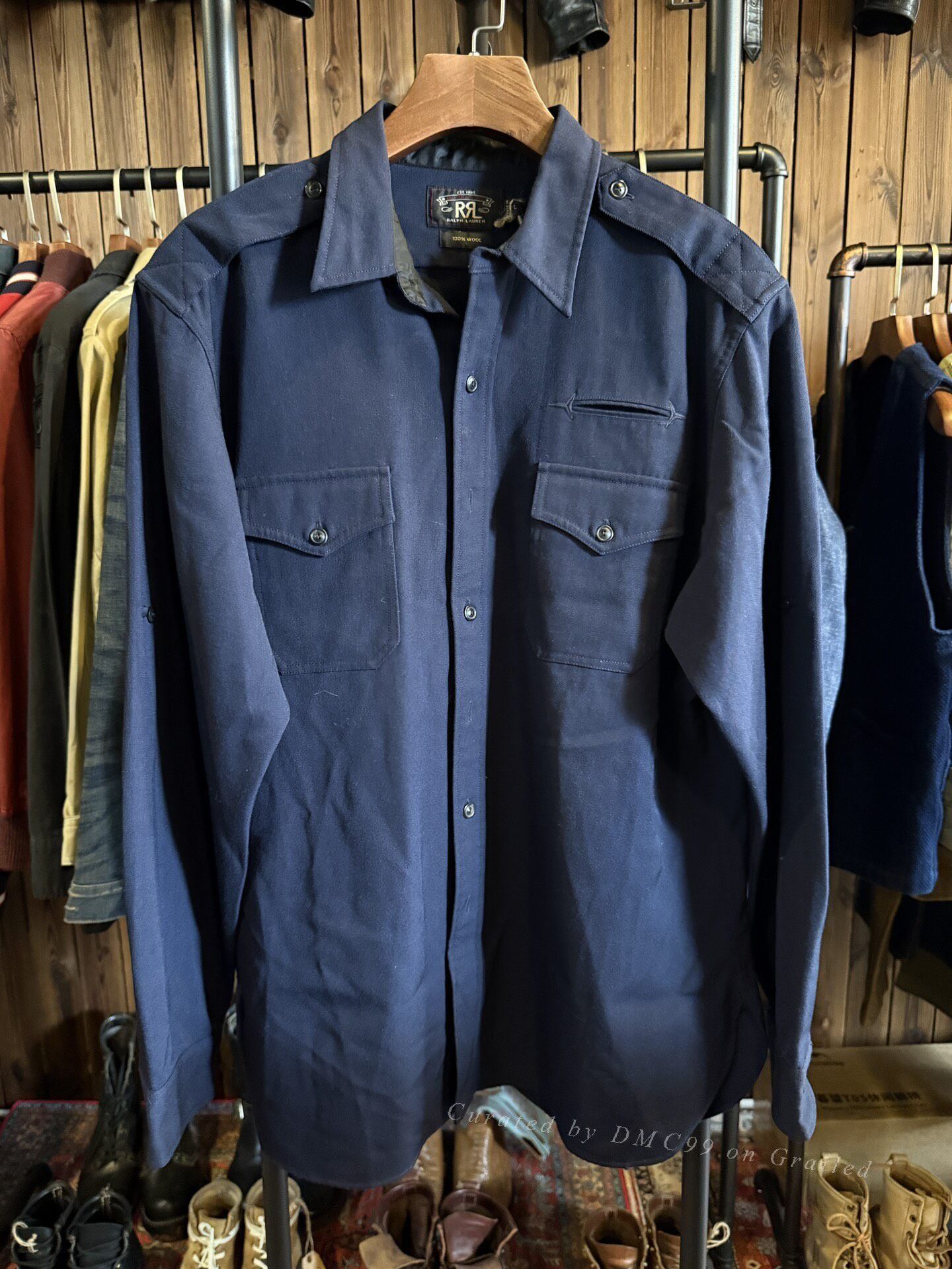 RRL Ralph Lauren RR L Workwear Shirt Size US L / EU 52-54 / 3 - 1 Thumbnail