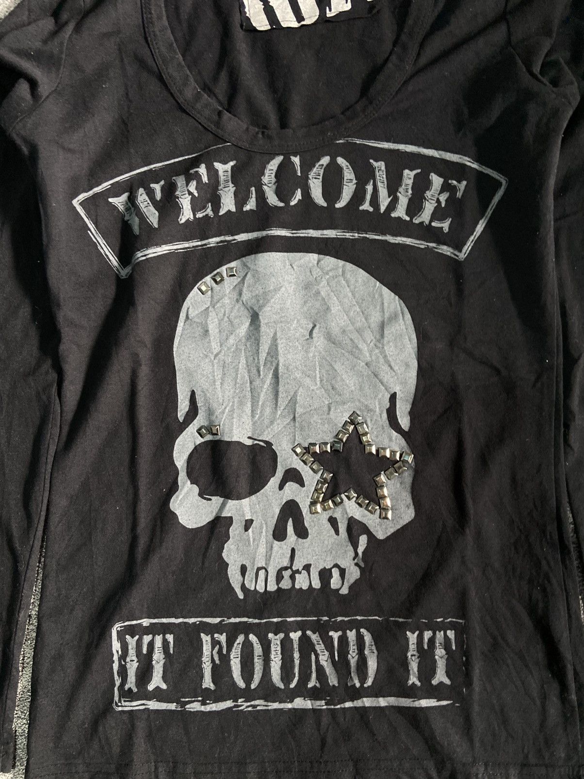 If Six Was Nine × Japanese Brand × Le Grande Bleu (L.G.B.) Oneheartbeat Skull Longsleeve Size US M / EU 48-50 / 2 - 2 Thumbnail