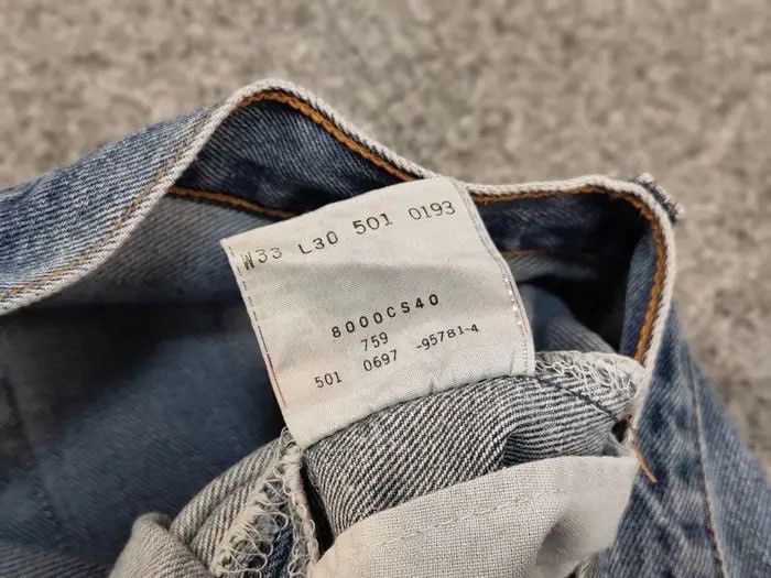 Levi's Vintage 80's Levis 501 Jeans Made USA Perfect Faded Denim Size US 33 - 22 Thumbnail