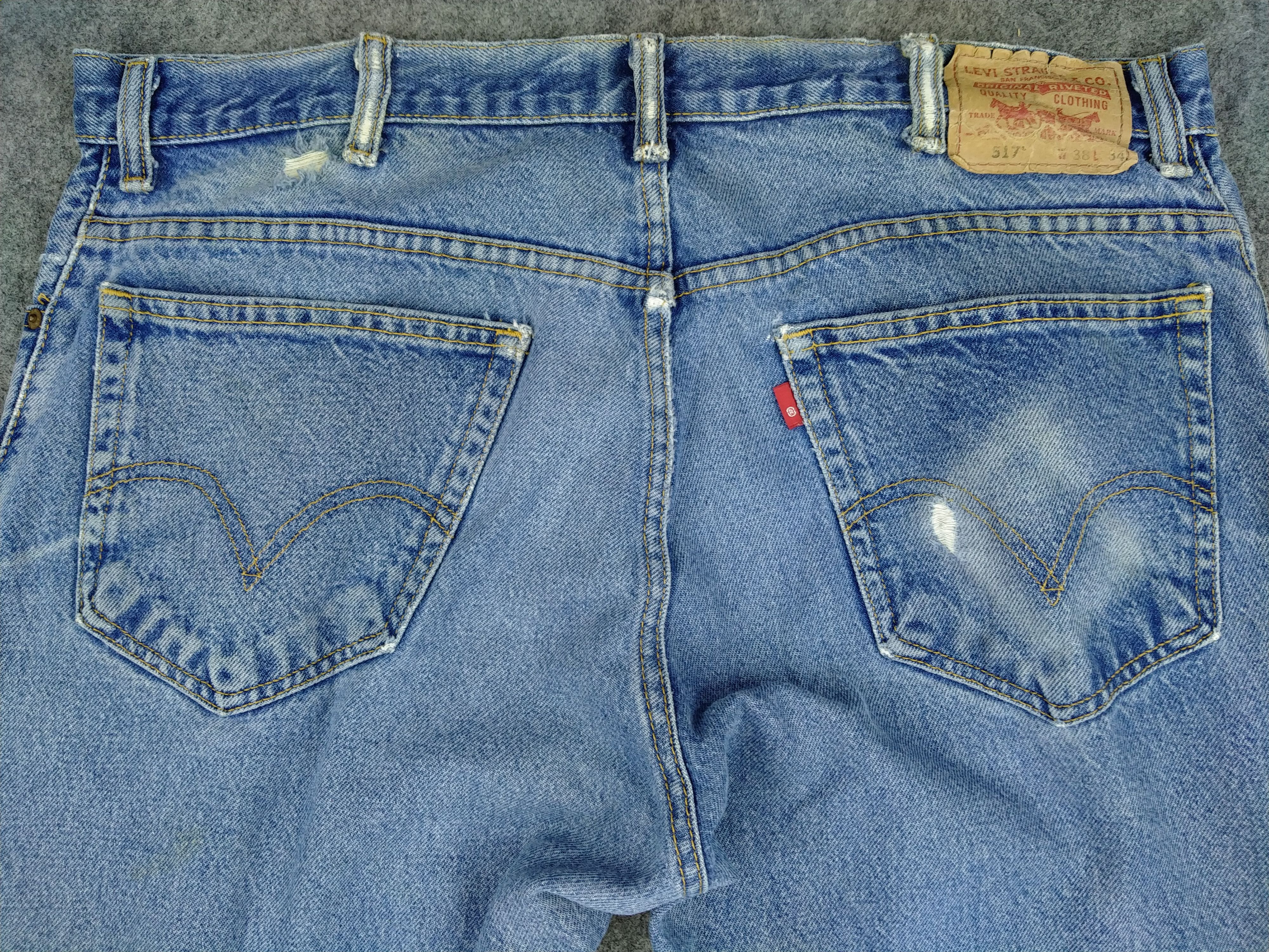 Levi's Boot Cut Vintage Levi's 517 Jeans 39x34.5 Denim -JN1038 Size US 39 - 4 Thumbnail