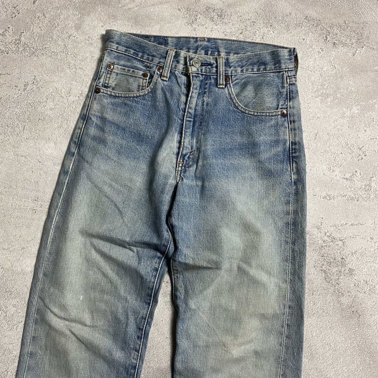 Levi's Dirty Blue Red Line Big E Levis 502-XX Jeans Red Line Size US 28 / EU 44 - 2 Thumbnail