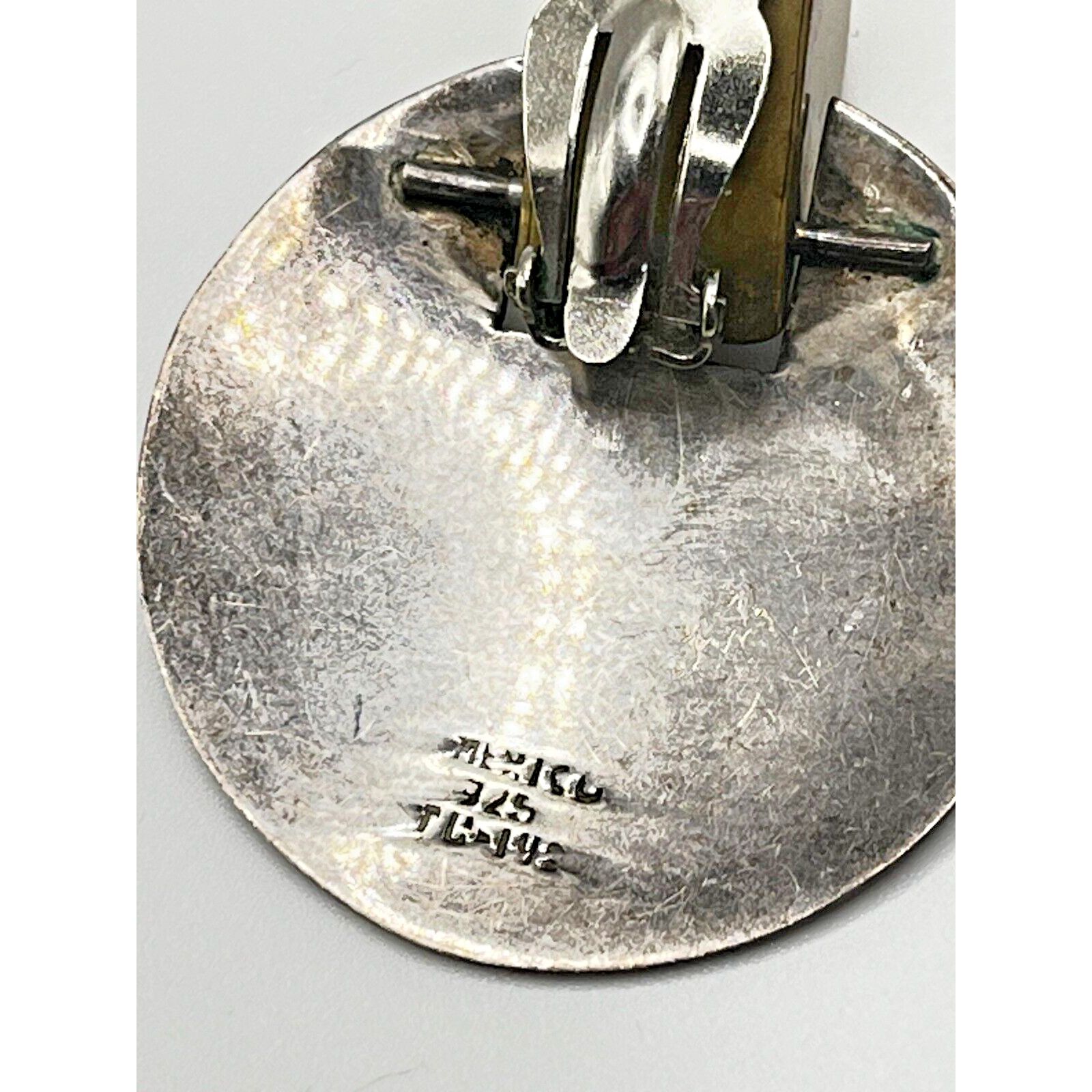 Mexicana Mexican Silver Earrings TC-142 Large Clip-on 29g Size ONE SIZE - 4 Thumbnail
