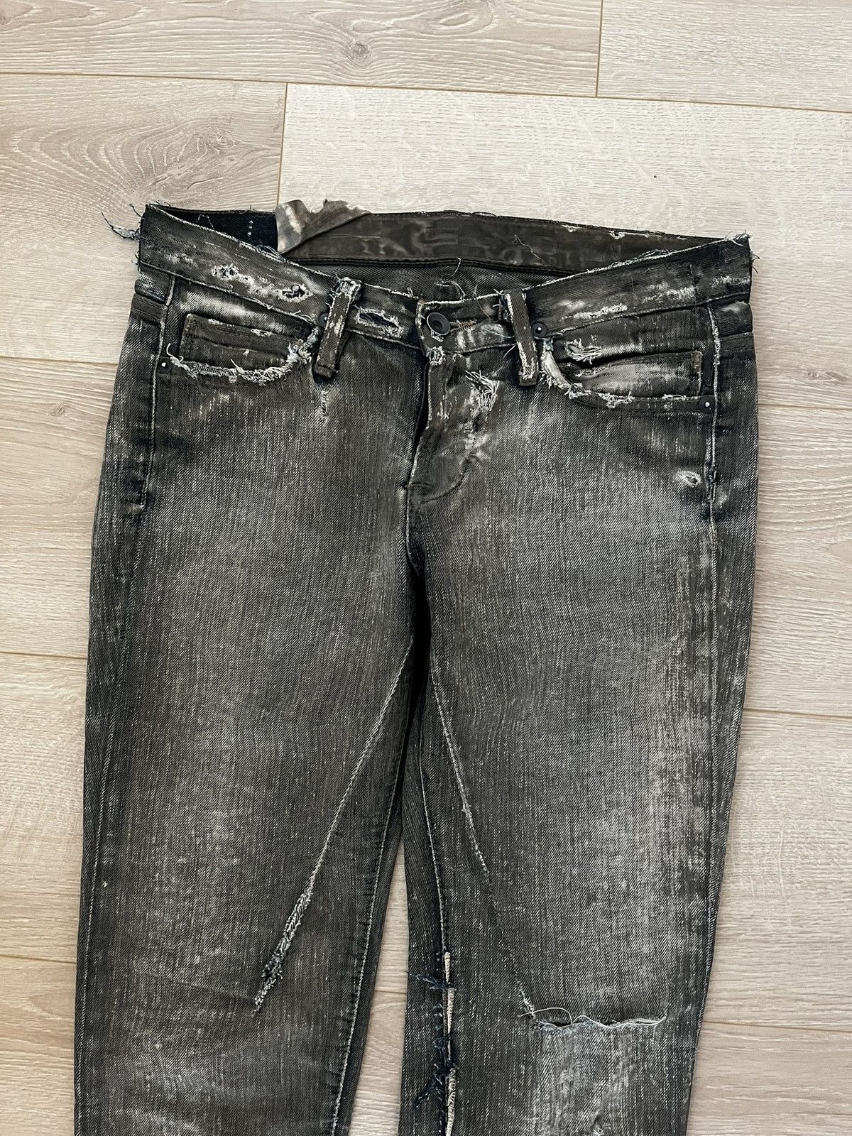 Rick Owens Rick Owens FW07 Dust Detroit Cut Denim Size US 26 / EU 42 - 2 Thumbnail