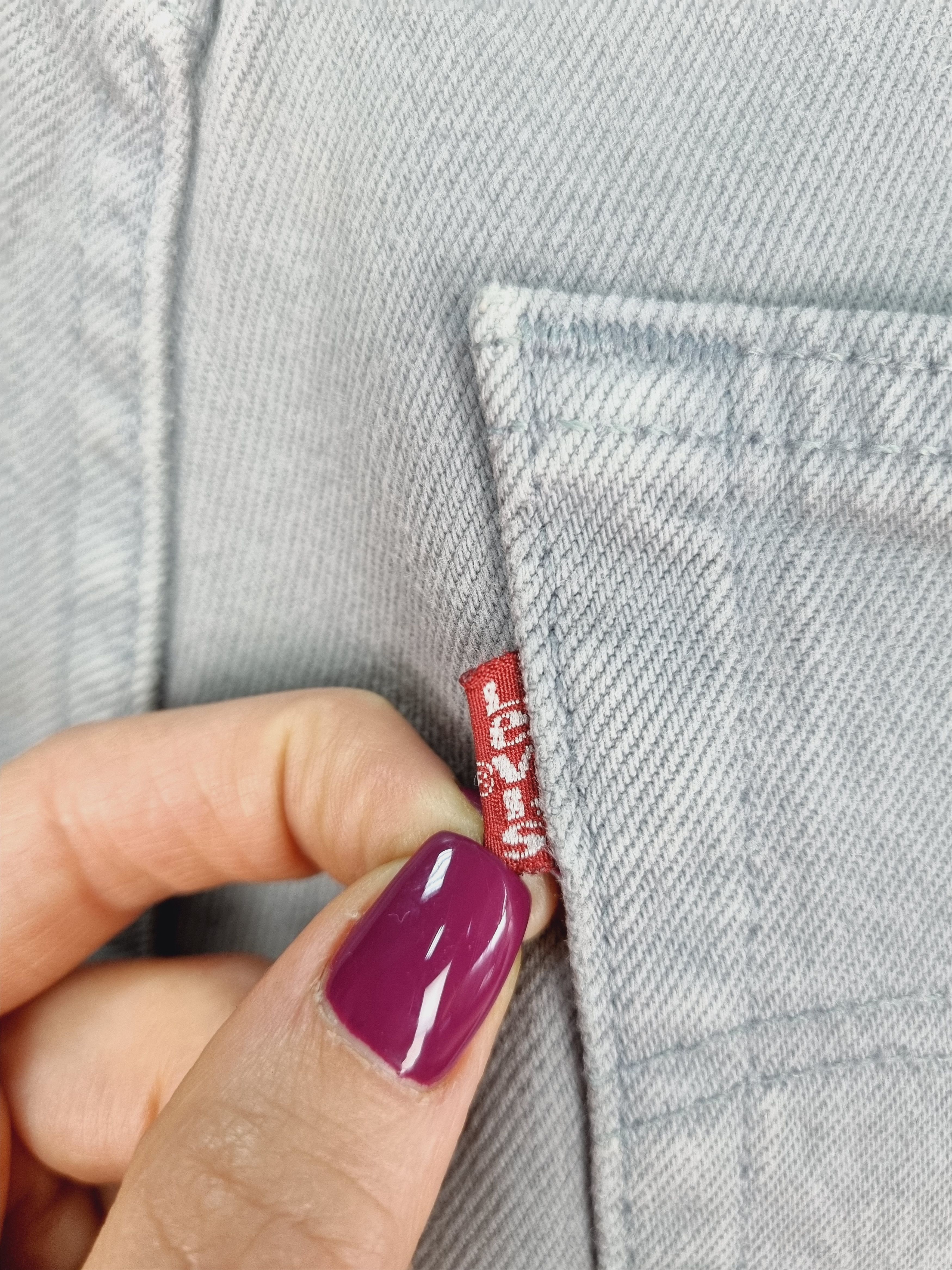Levi's × Levi's Vintage Clothing 90s Levi's 501 Gray Denim Buttons Flies Jeans Size US 31 - 17 Thumbnail