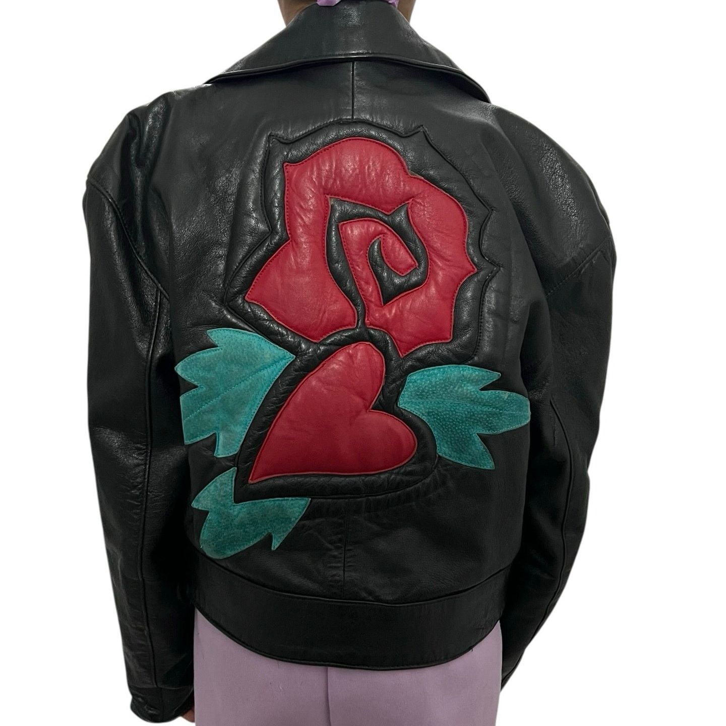 Vintage Vintage Outerwear by Phoenix Rose Heart Leather Jacket M Size M / US 6-8 / IT 42-44 - 1 Thumbnail