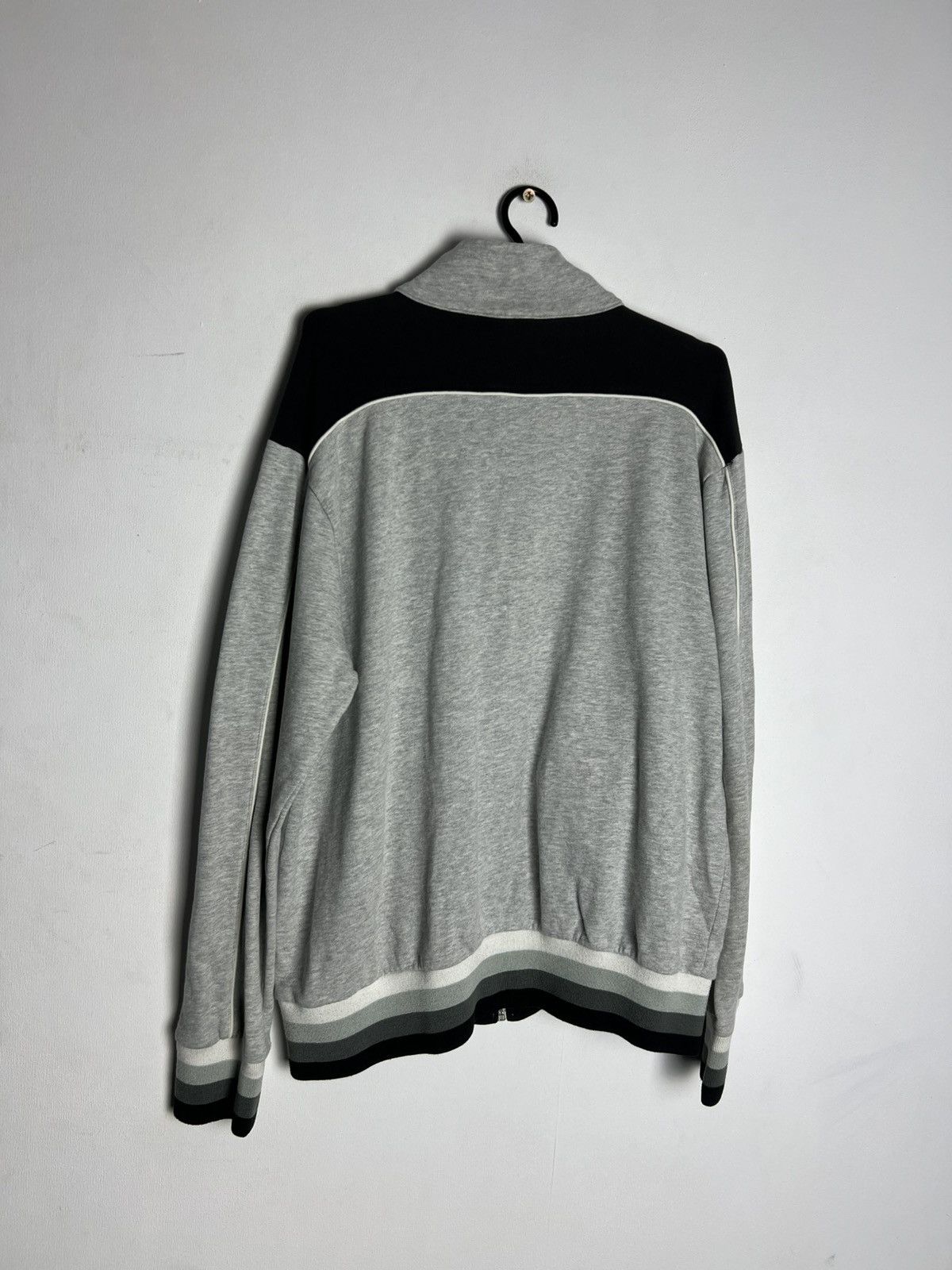 Luxury Zip Sweatshirt Yves Saint Lauren Striped Vintage Y2k