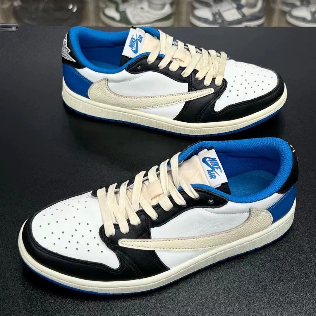 Nike Nike AJ X Travis Scott X Fragment Desgng low top sneakers Size US 7 / EU 40 - 1 Thumbnail