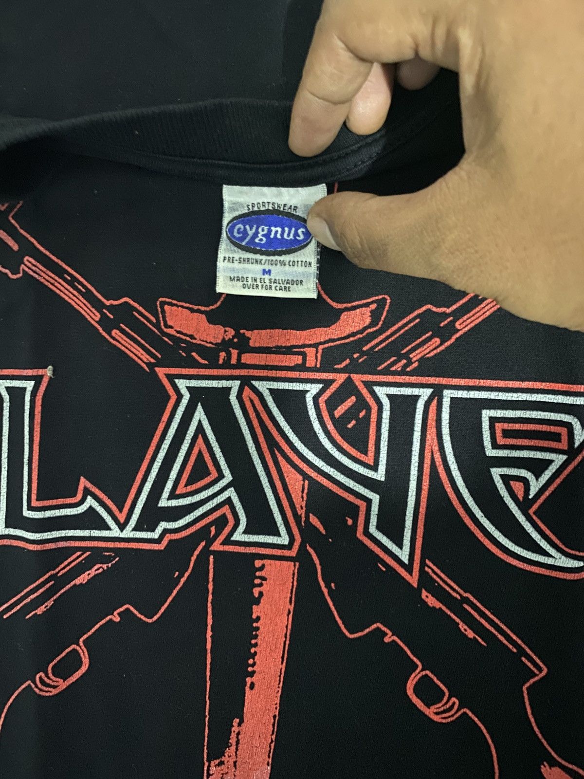Band Tees Vintage Rare Slayer Tour 2001 Metal Band Size US M / EU 48-50 / 2 - 2 Thumbnail