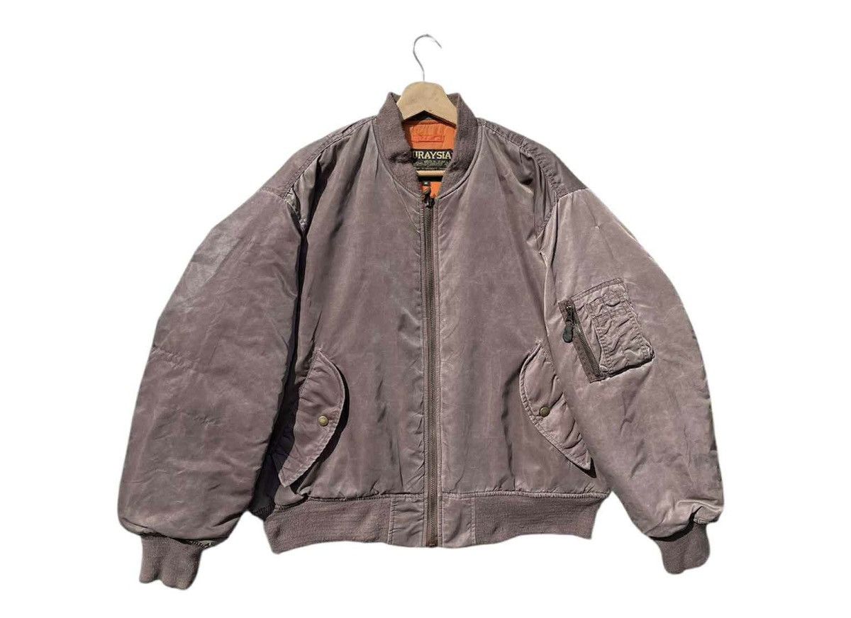 Japanese Brand 🔥Accept Binding Offer🔥 Sunfaded ABURAYSIA Bomber Jacket Size US M / EU 48-50 / 2 - 2 Thumbnail