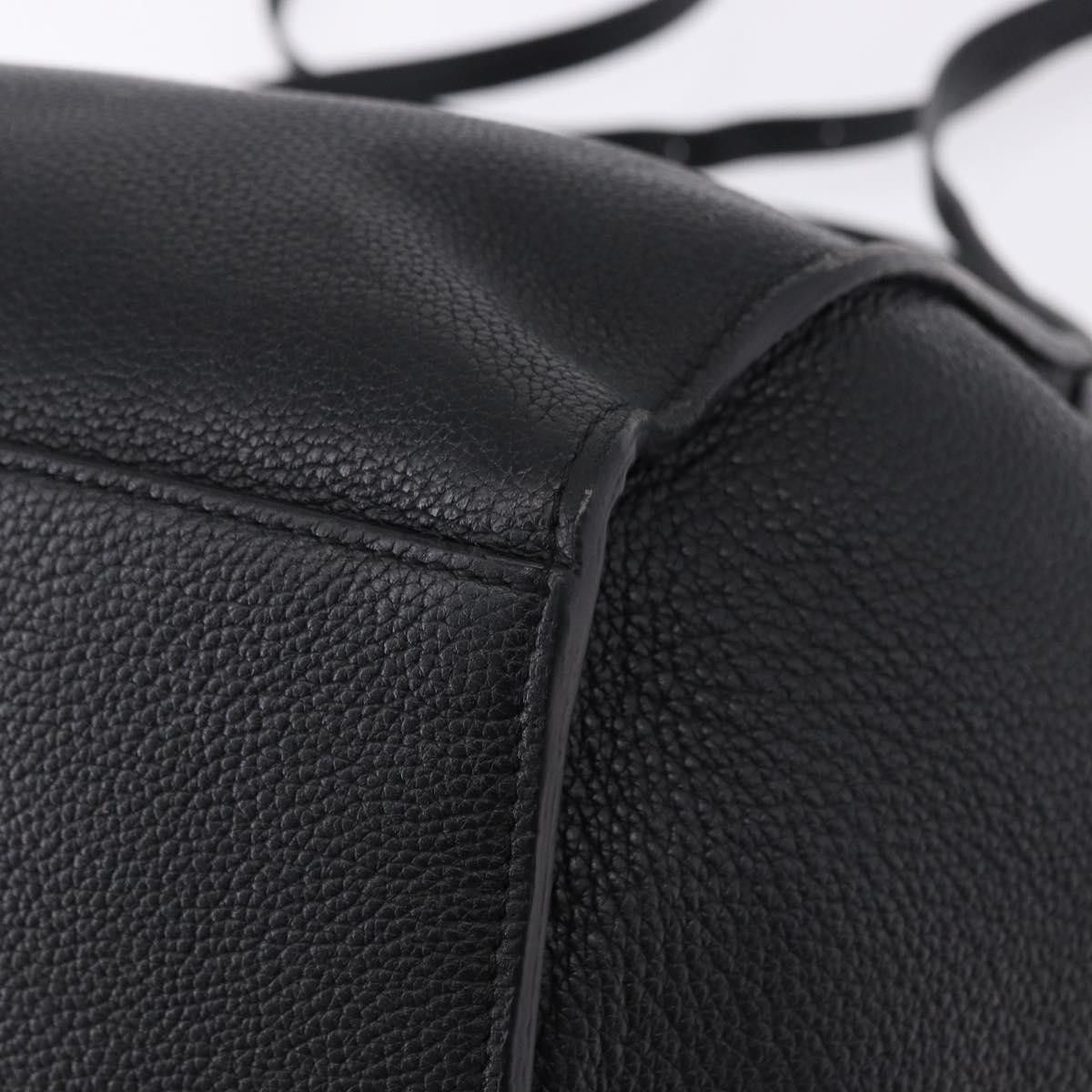 Celine CELINE Big Bag Small Leather 2way Black Silver Auth 193536V Size ONE SIZE - 10 Thumbnail