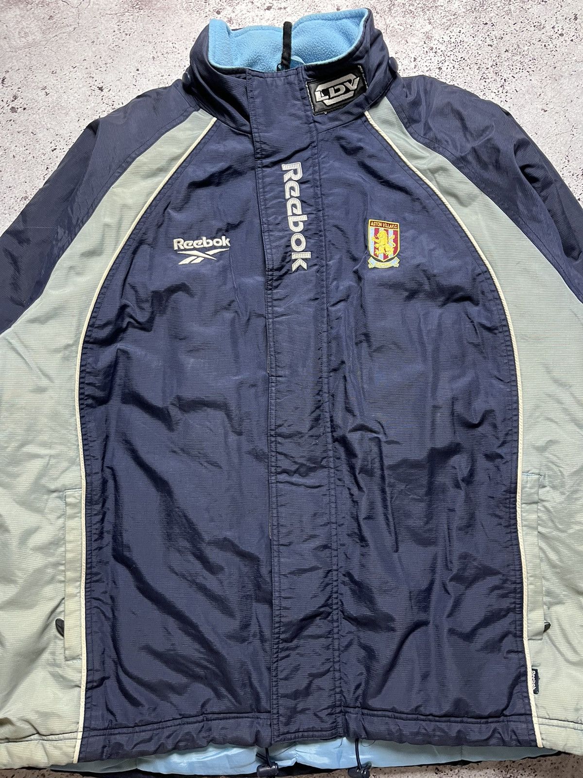 Reebok × Vintage ⚽️Aston Villa Coat Jacket 1998/99 Reebok 90s Football Soccer Size US XXL / EU 58 / 5 - 3 Thumbnail