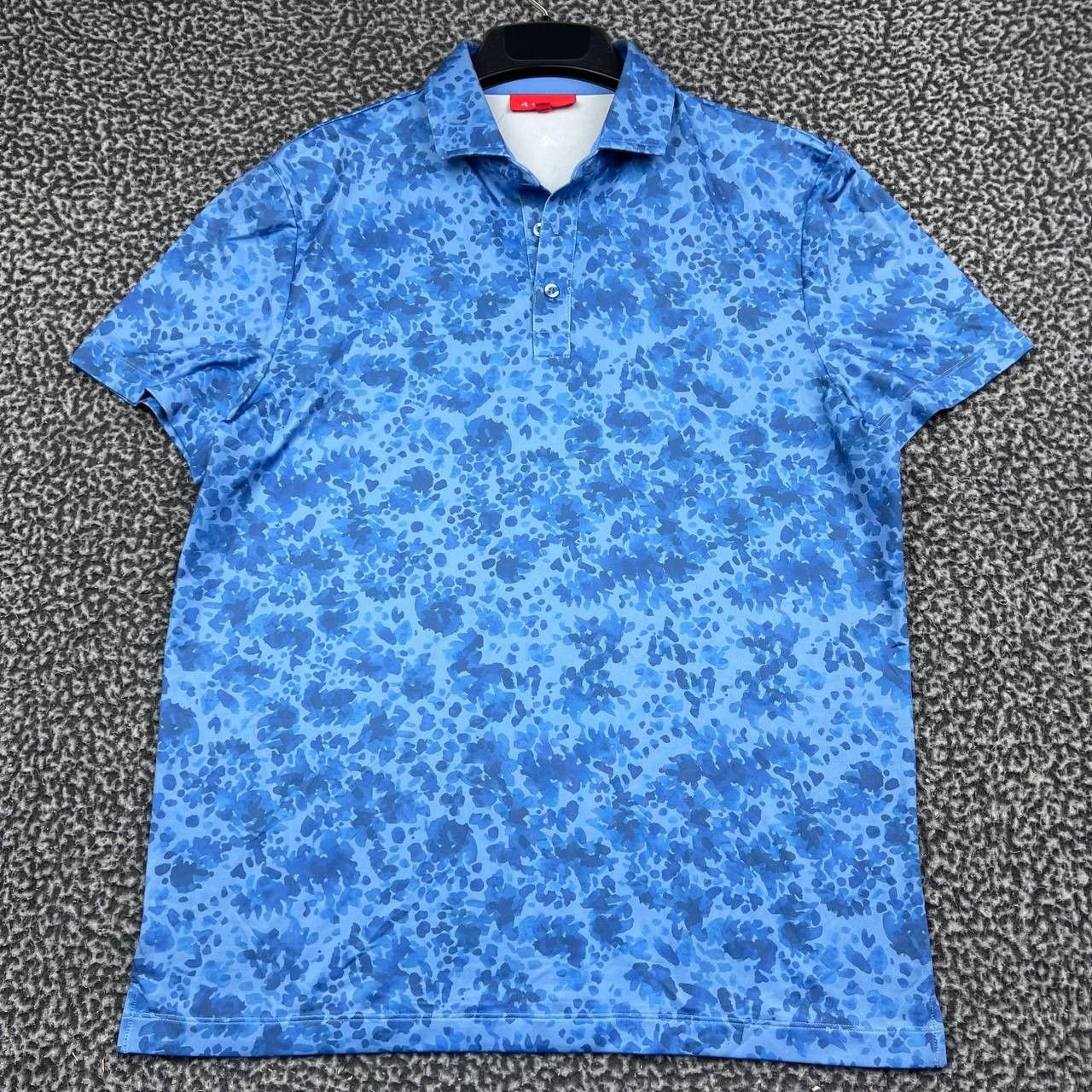 Other Redvanly Golf Polo Shirt Men Blue Floral Print Performance M Size US M / EU 48-50 / 2 - 1 Thumbnail