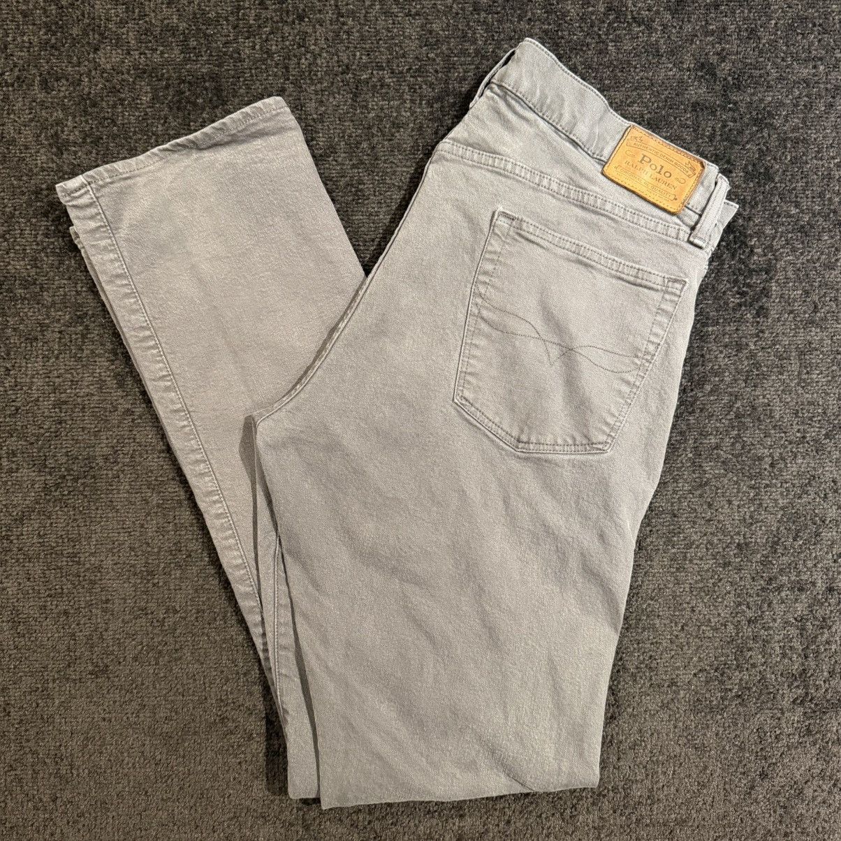 Polo Ralph Lauren Polo Ralph Lauren Jeans Mens 36x34 Gray Denim Pants Size US 36 / EU 52 - 1 Thumbnail