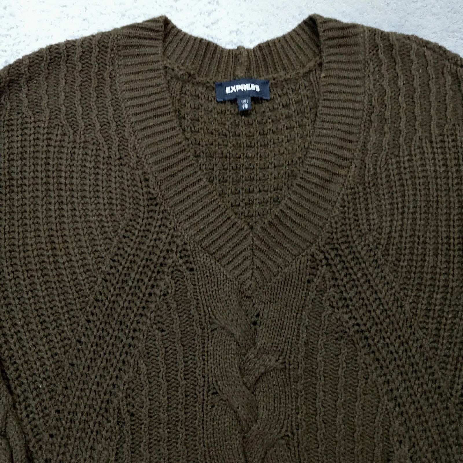 Express Express Sweater XXS Women's Long Sleeve Pullover Brown Size XXS / US 00 / IT 34 - 3 Thumbnail