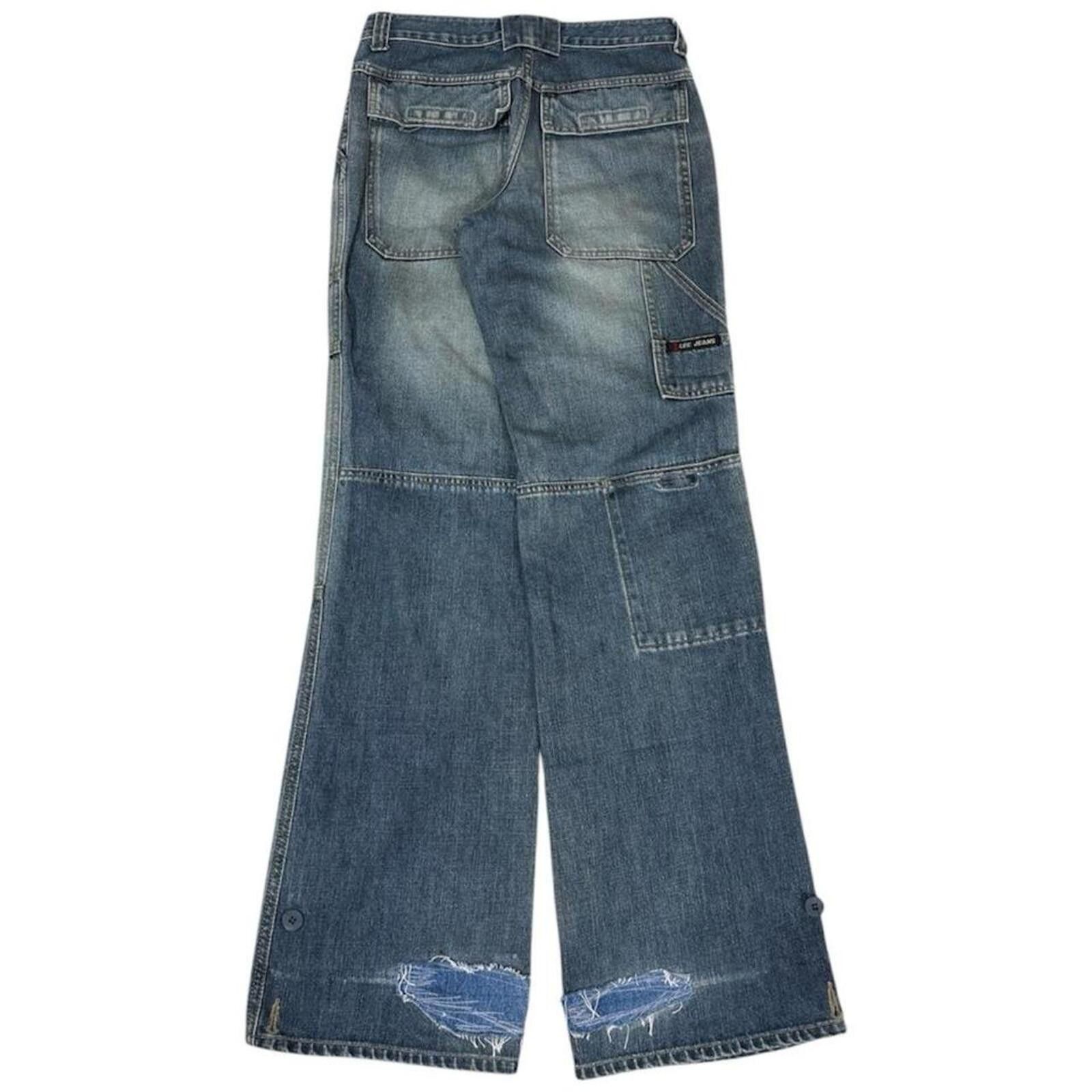 Lee Rare vintage Lee baggy style biker denim jeans Size 28" / US 6 / IT 42 - 2 Thumbnail