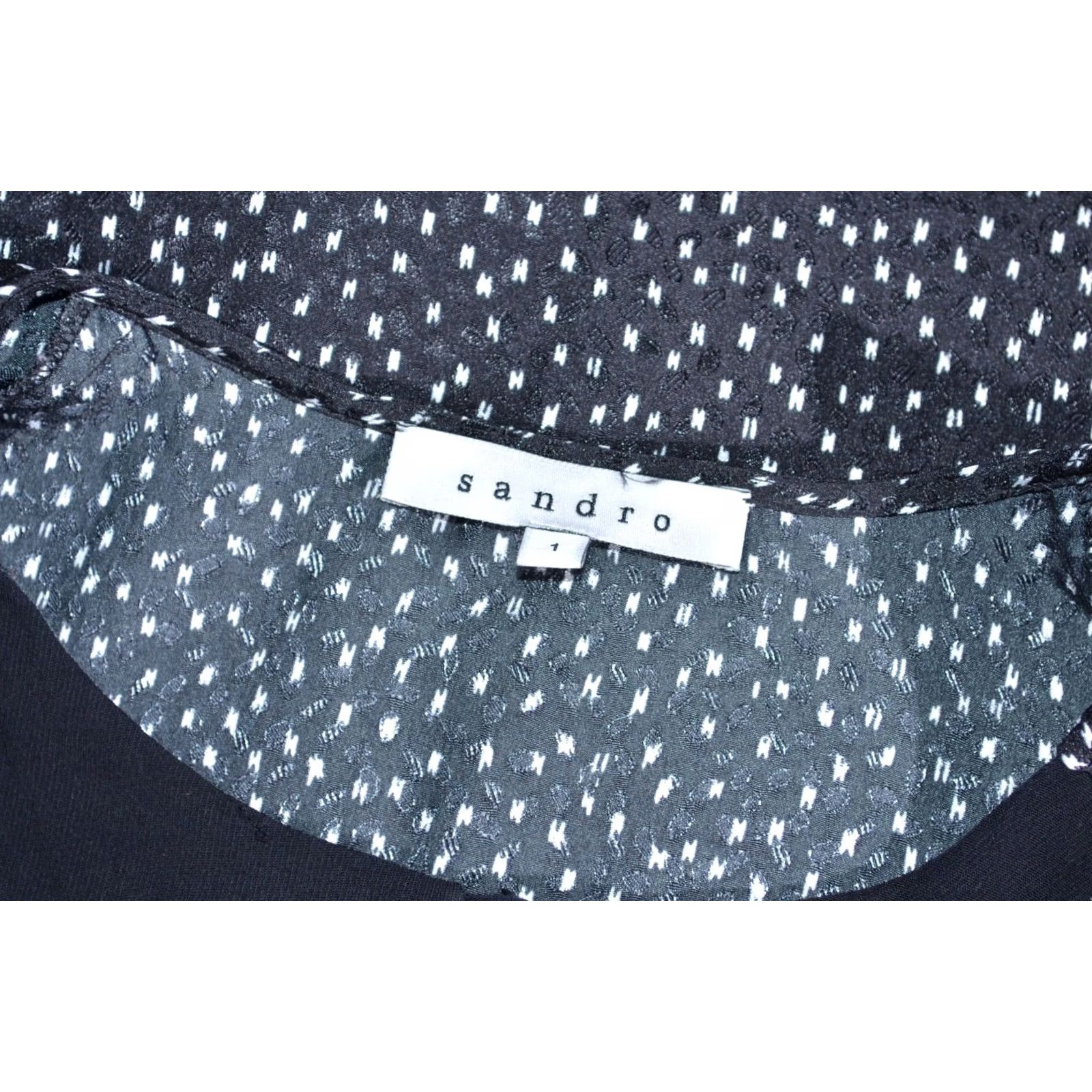 Sandro Sandro Blouse Women Black Viscose Top Size S / 2-1 Blouse Sandro Womens Black Viscose Top Blouse Size S Size S / US 4 / IT 40 - 5 Thumbnail