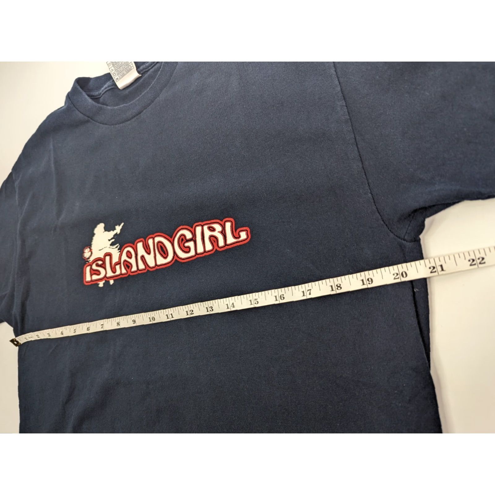 Vintage Island Girl Hawaii Navy T-Shirt Island Brickhouse Apparel Size Large Size US L / EU 52-54 / 3 - 7 Thumbnail