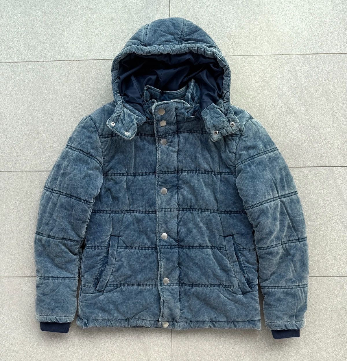 Japanese Brand BACK NUMBER 3M Thinsulate Corduroy Washed Down Jacket Size US M / EU 48-50 / 2 - 9 Thumbnail
