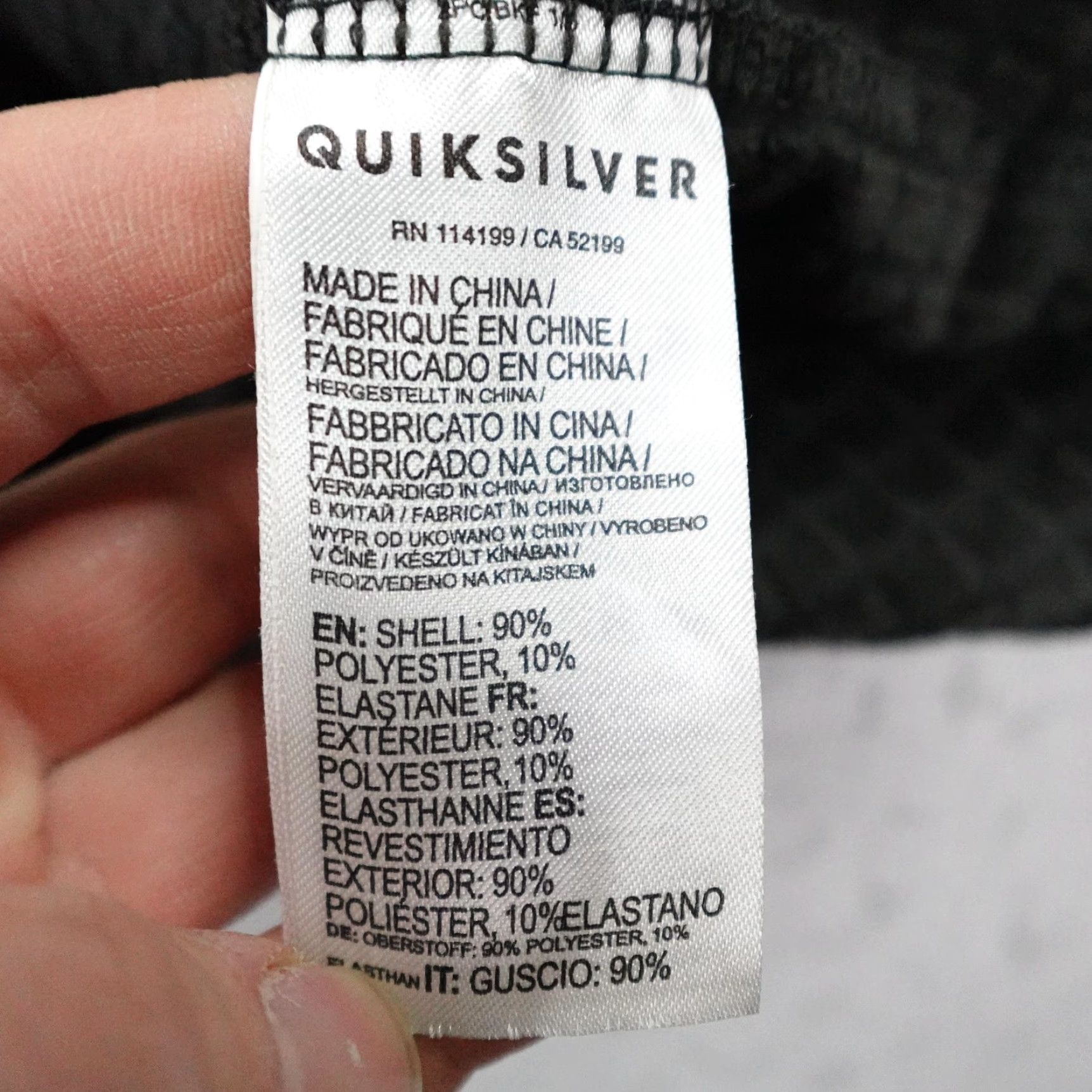 Quiksilver Quiksilver Jacket Mens Small Gray Grid Fleece Lined Endurancey Full Zip Hoodie Size US S / EU 44-46 / 1 - 5 Thumbnail