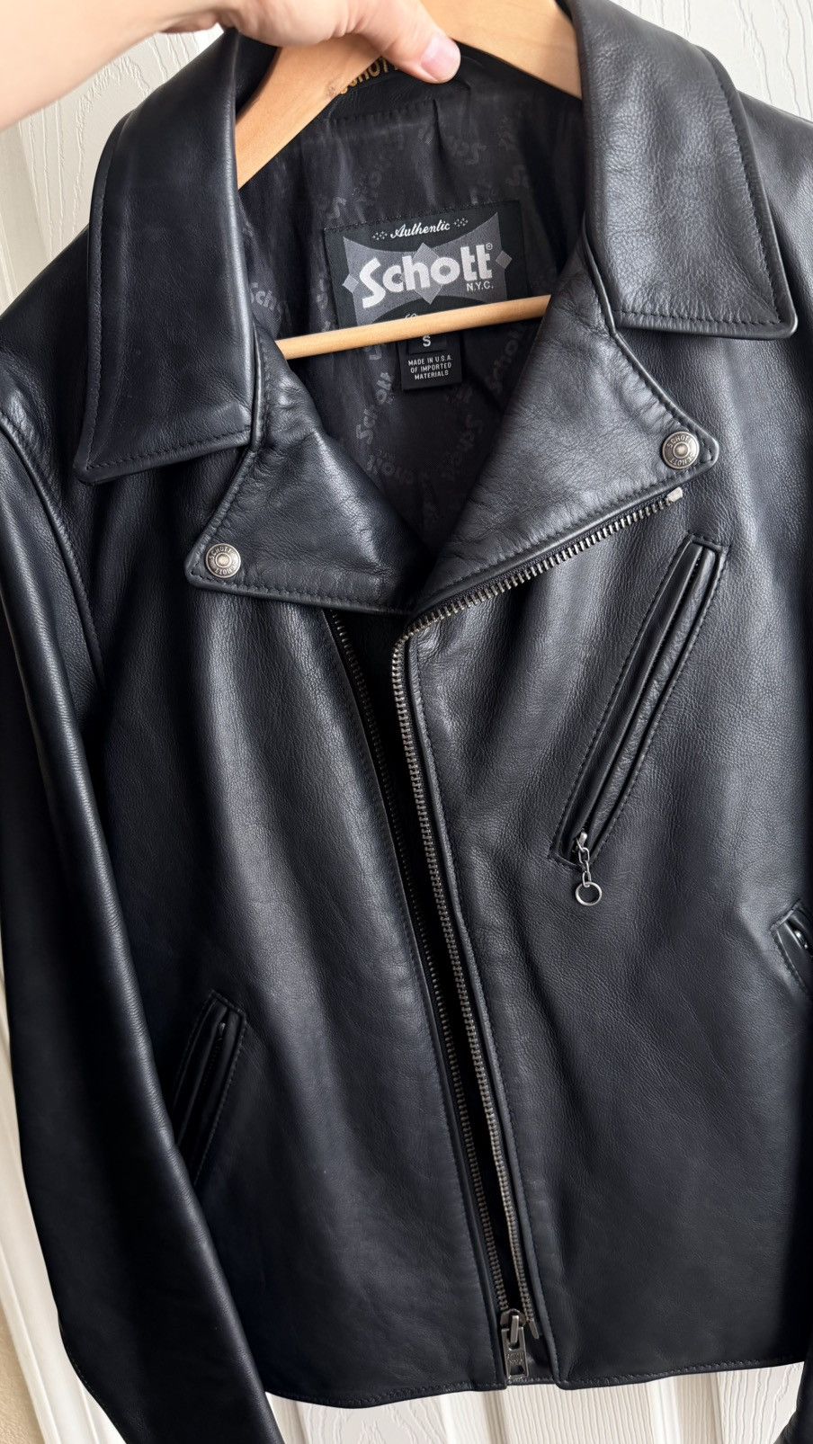 Schott Schott leather moto jacket Size US S / EU 44-46 / 1 - 8 Thumbnail