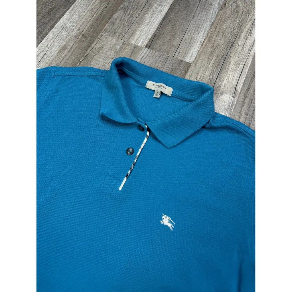 Burberry Burberry Polo Shirt Size: L Size L / US 10 / IT 46 - 3 Thumbnail