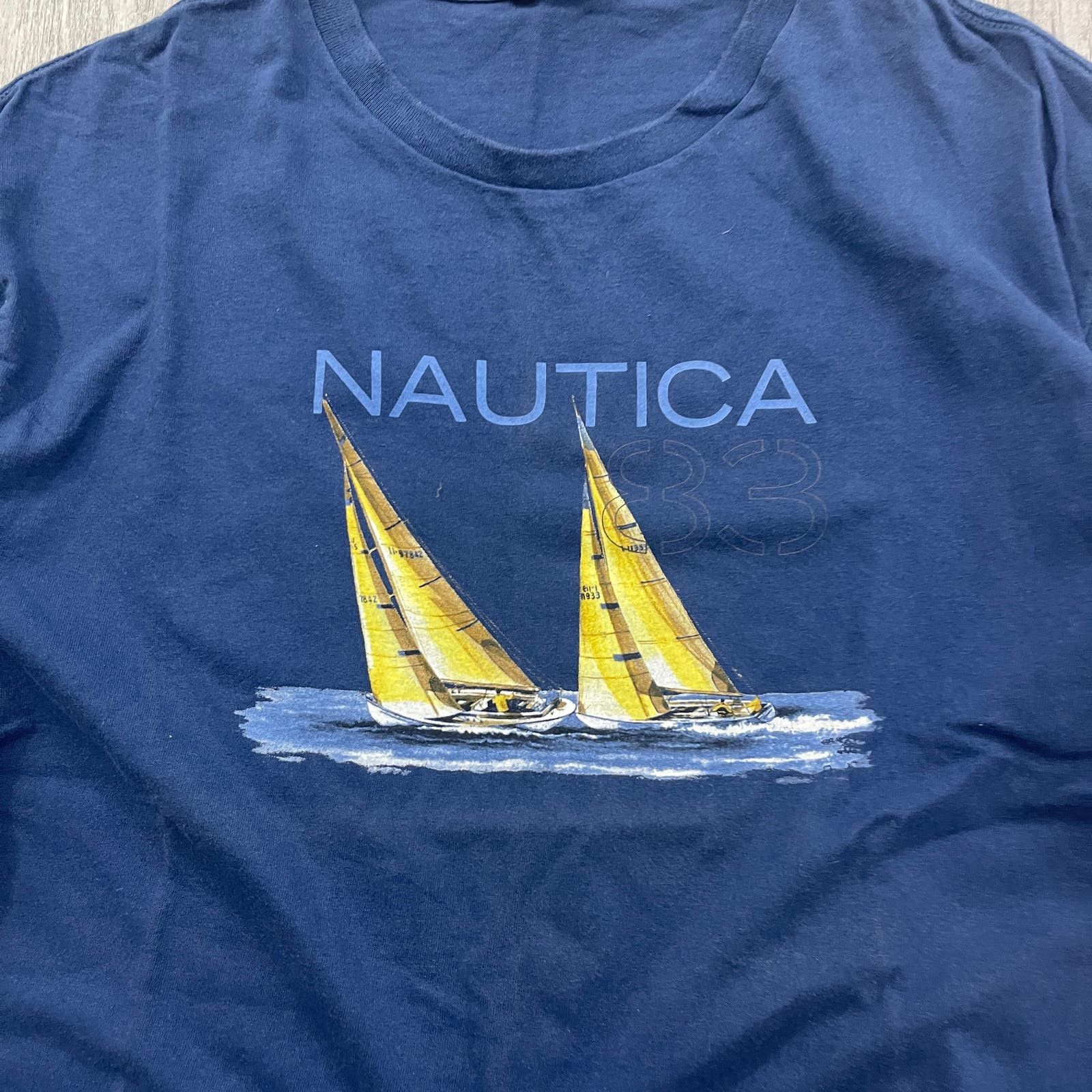 Nautica VINTAGE 90s Nautica Competition Sailing Boat Shirt Large Size US XL / EU 56 / 4 - 3 Thumbnail
