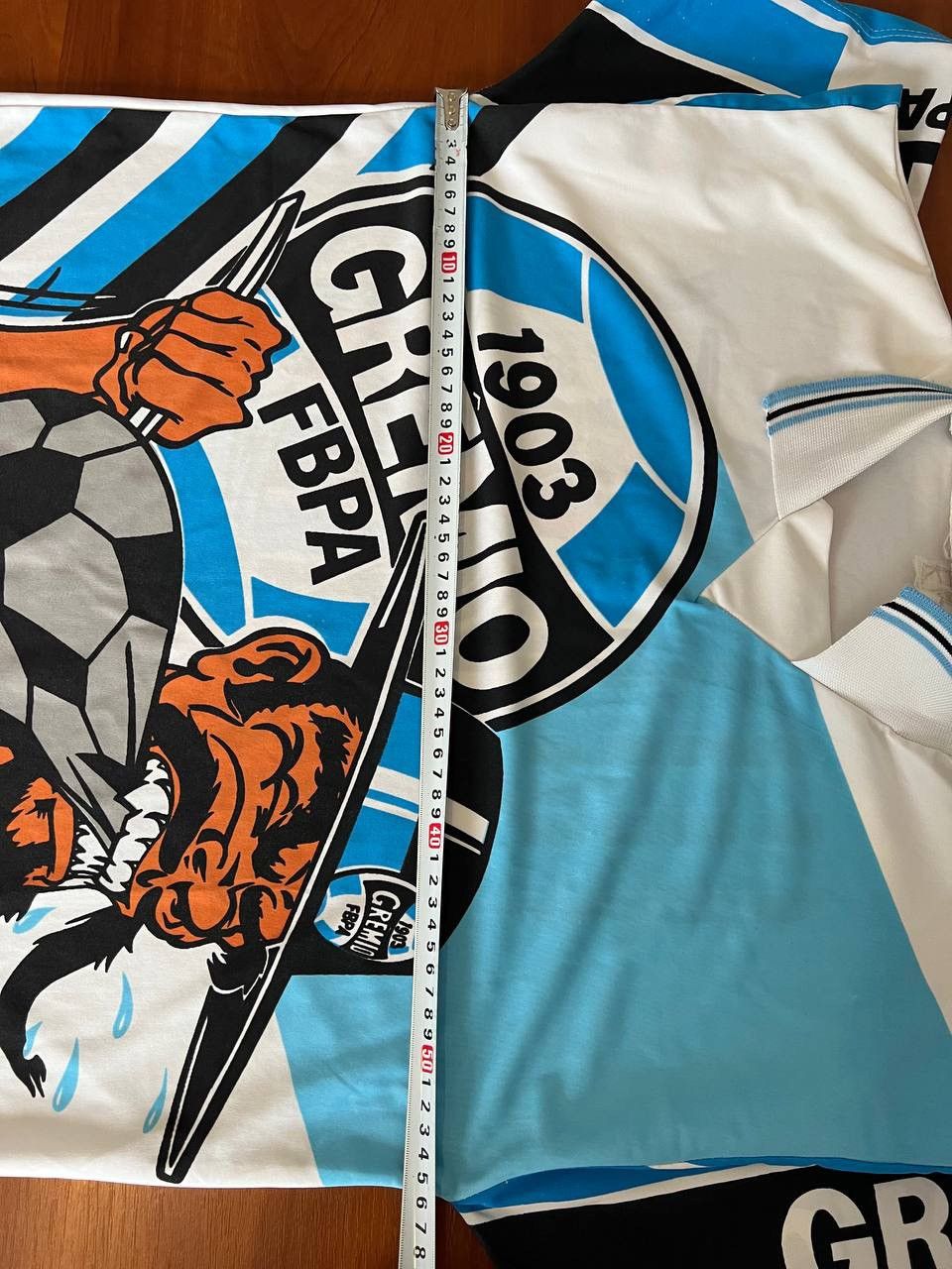Vintage 90’S FBA GREMIO 1903 DESIGN MASCOT SOCCER JERSEY ROVIL SZ L Size US L / EU 52-54 / 3 - 22 Thumbnail