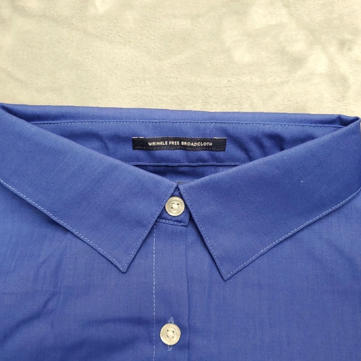 Lands' End VINTAGE Lands' End Shirt Womens 12 Cobalt Blue Long Sleeve Broadcloth Wrinkle Free Size XL / US 12-14 / IT 48-50 - 3 Thumbnail