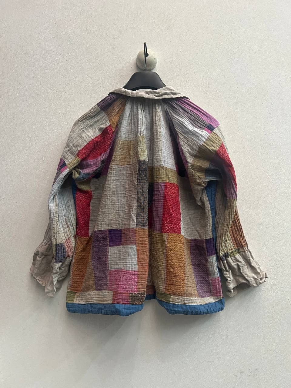 Kapital × Kapital Kountry Kapital Patchwork Ruched Pleated Tunic Top Blouse Size XS / US 0-2 / IT 36-38 - 2 Thumbnail