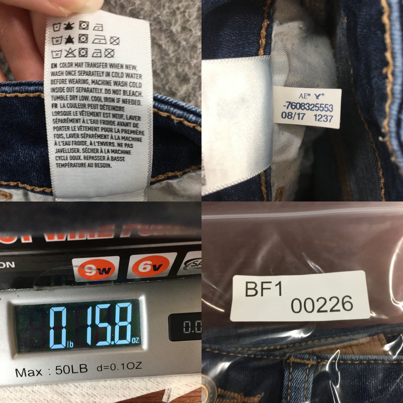 American Eagle Outfitters American Eagle Jegging Jeans Womens 2R Blue Denim Distressed Zip Trousers Pants Mid Rise 28 Inseam Girls Mens Womens Size 26" / US 2 / IT 38 - 11 Thumbnail