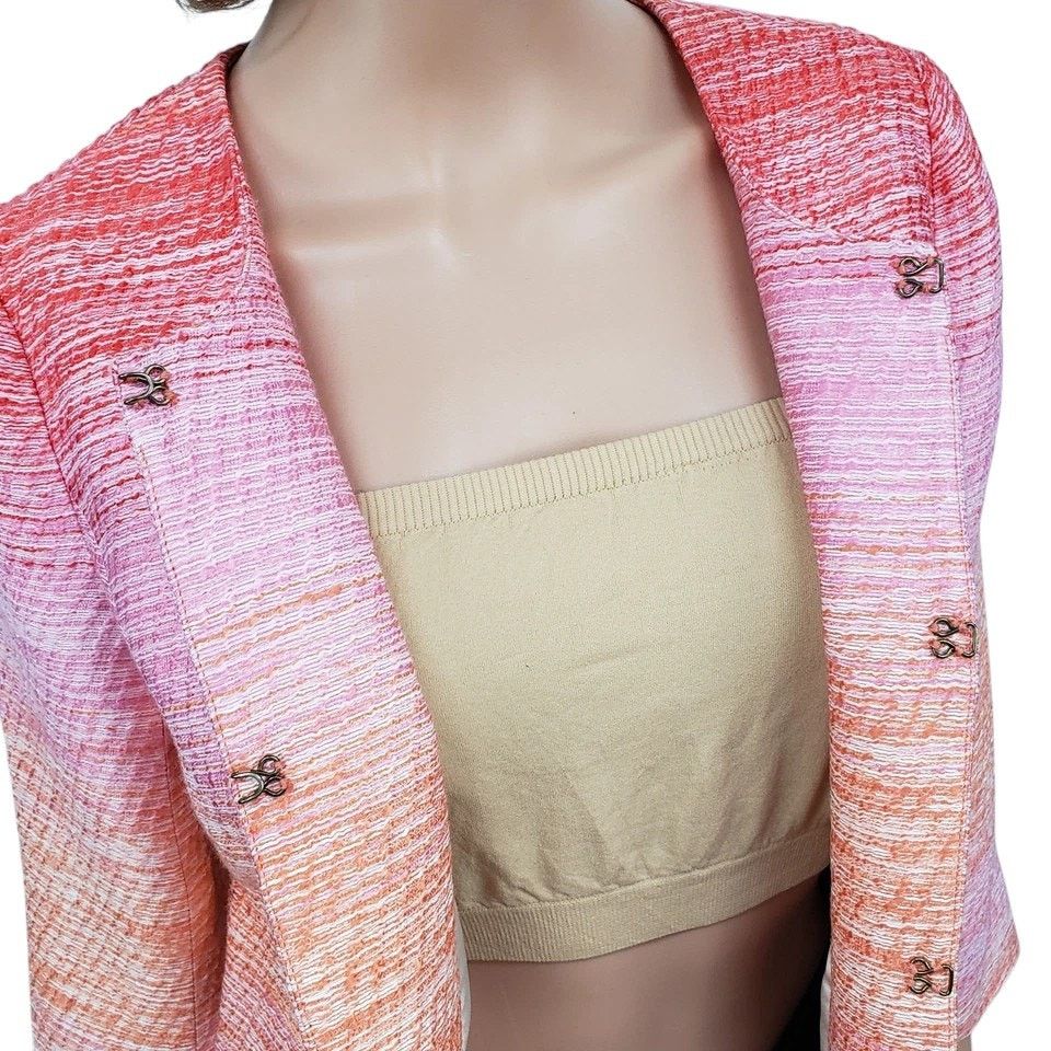 REVOLVE Shoshanna Norabel Cropped Blazer Jacket Revolve Ombre 2 Size XS / US 0-2 / IT 36-38 - 8 Thumbnail