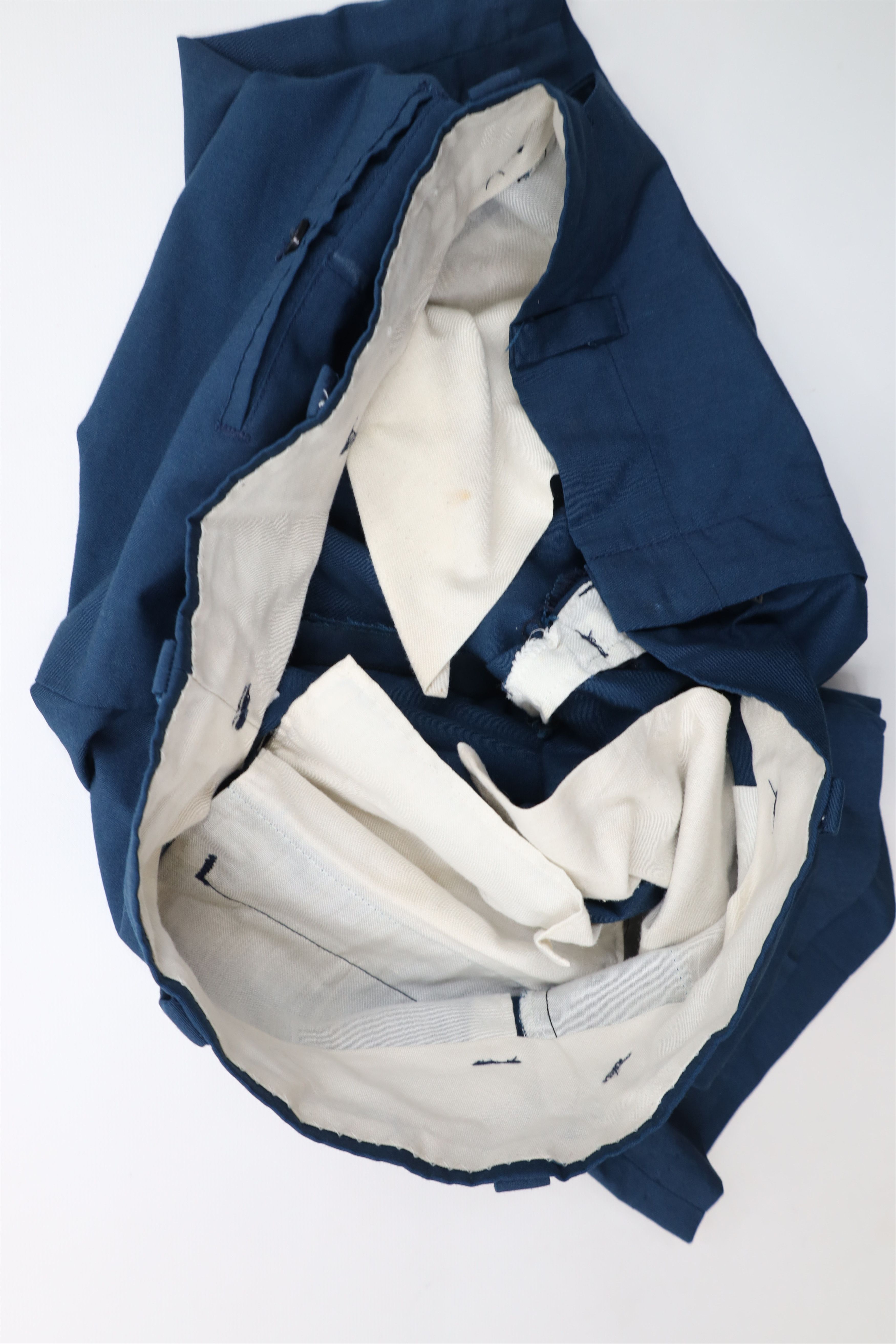 Vintage Vintage 50s 60s Streetwear Above Knee Chino Shorts Blue USA Size US 34 / EU 50 - 7 Thumbnail