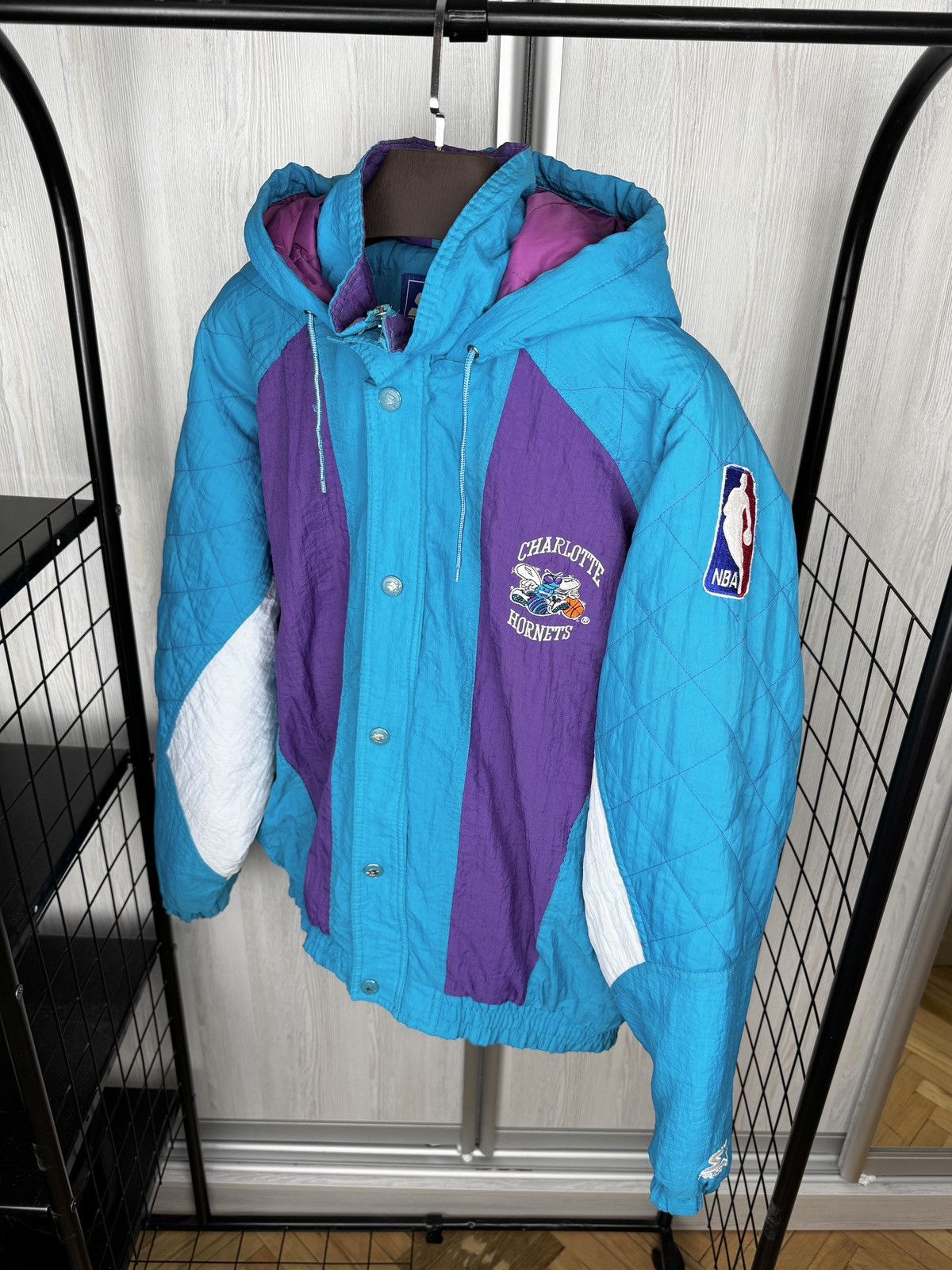 Starter Charlotte Hornets Starter 90s Vintage NBA Full Zip jacket L Size US L / EU 52-54 / 3 - 6 Thumbnail