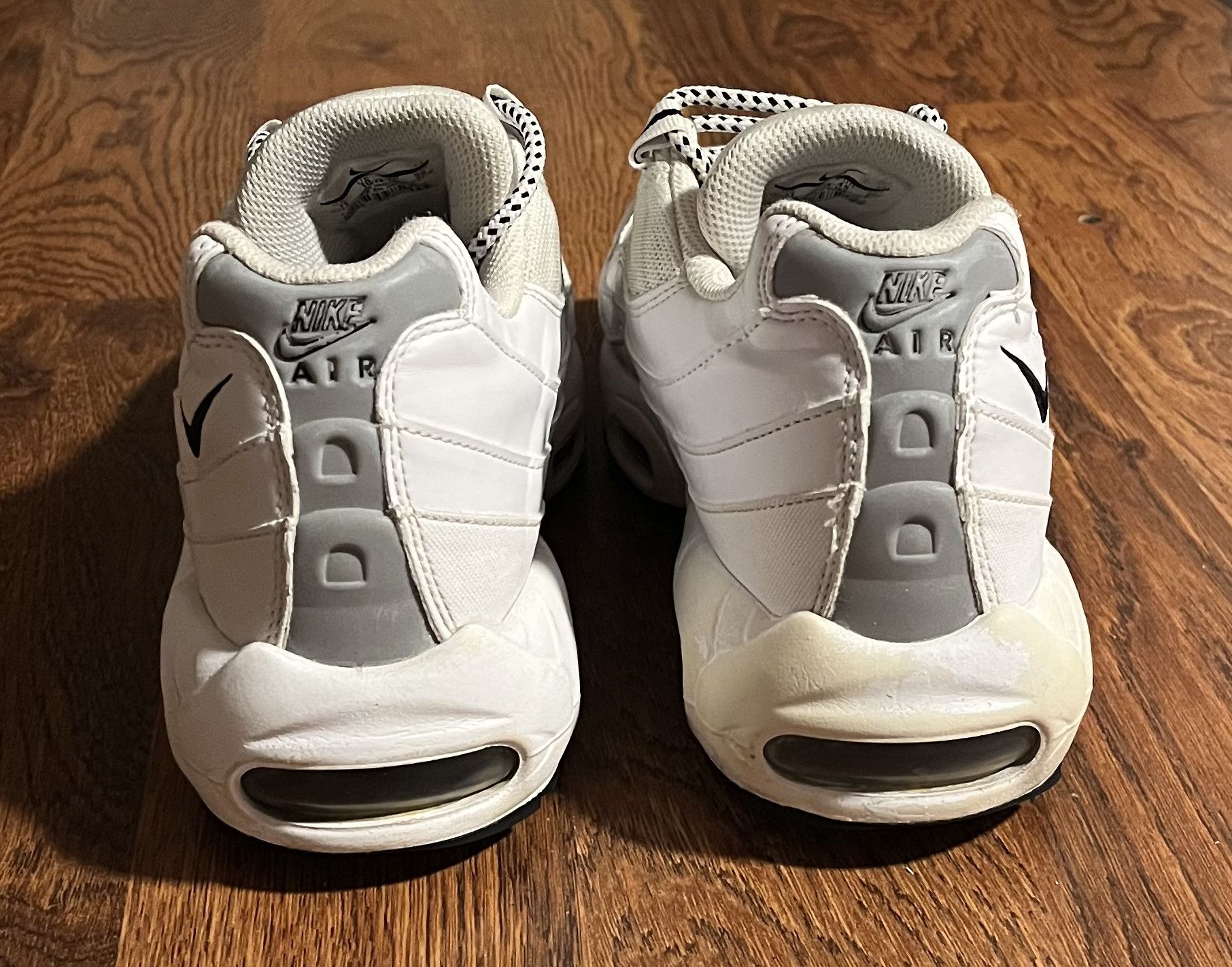 Nike Nike Air Max 95 White Black Running Shoes Size US 11 / EU 44 - 5 Thumbnail