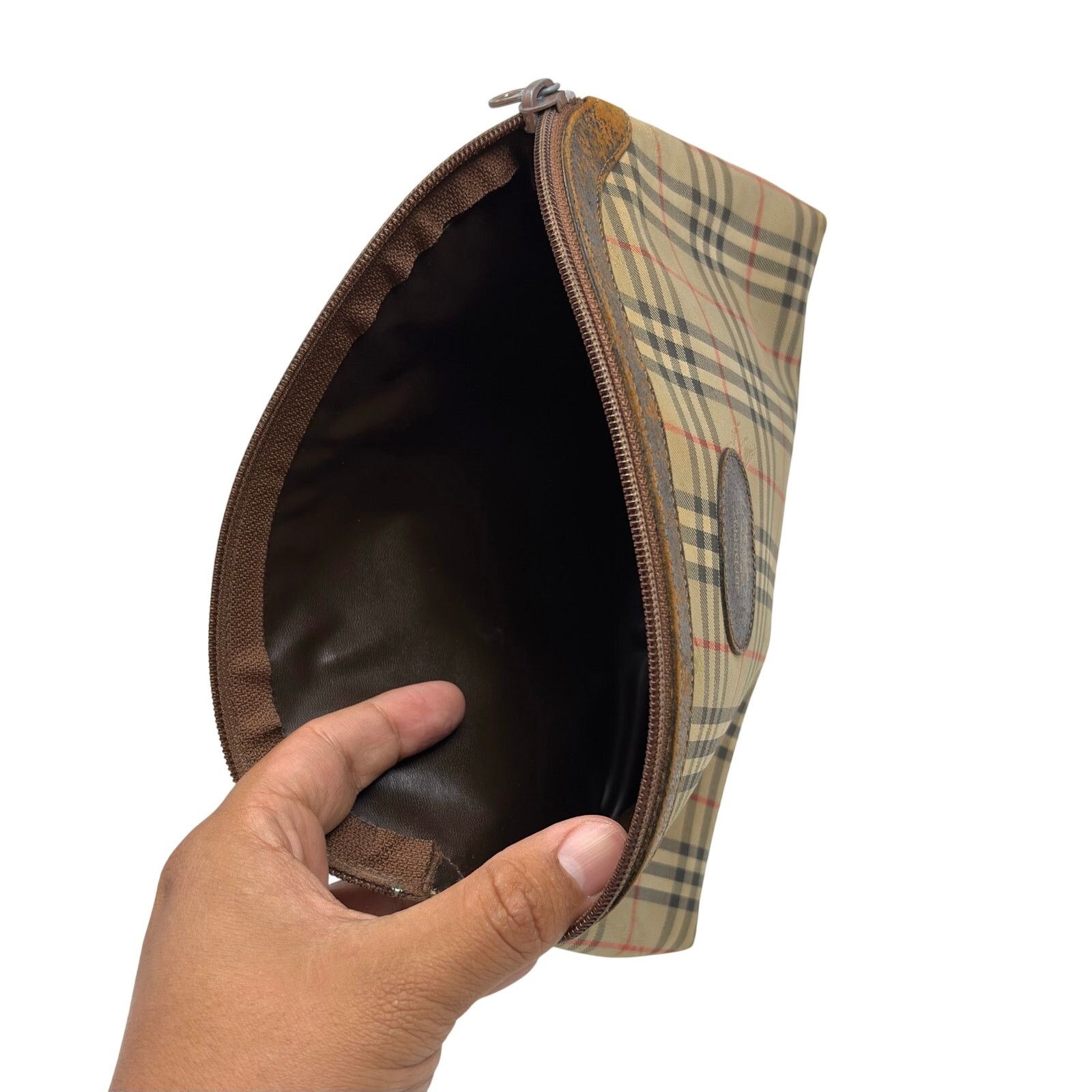 Burberry Burberry Vintage Zipper Pouch Size ONE SIZE - 4 Thumbnail