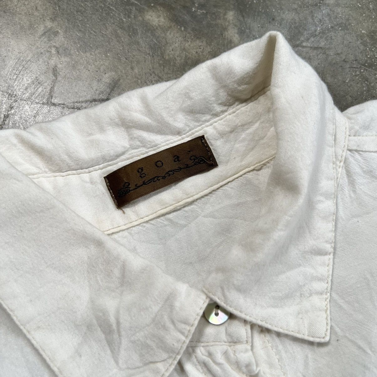 GOA Goa White Longsleeve Button up Shirt Size US M / EU 48-50 / 2 - 5 Thumbnail