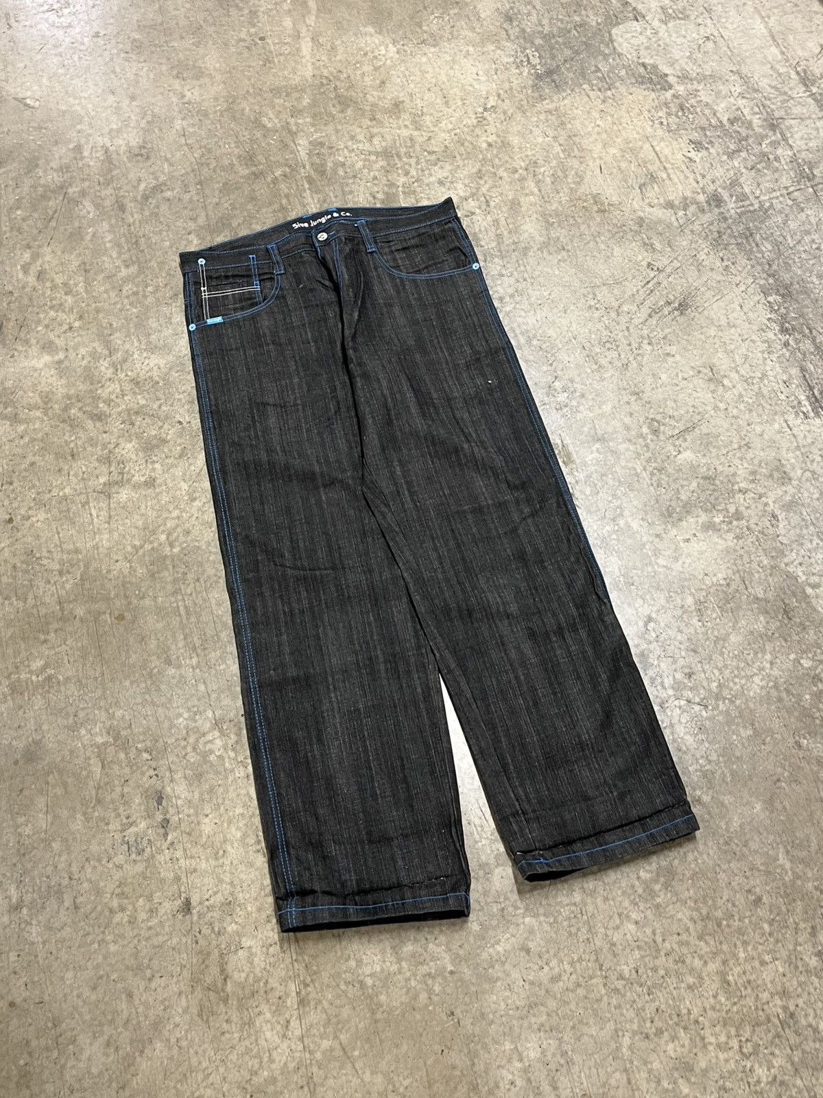 Southpole × Vintage Y2k baggy fit black denim wide leg southpole style opium Size US 38 / EU 54 - 6 Thumbnail
