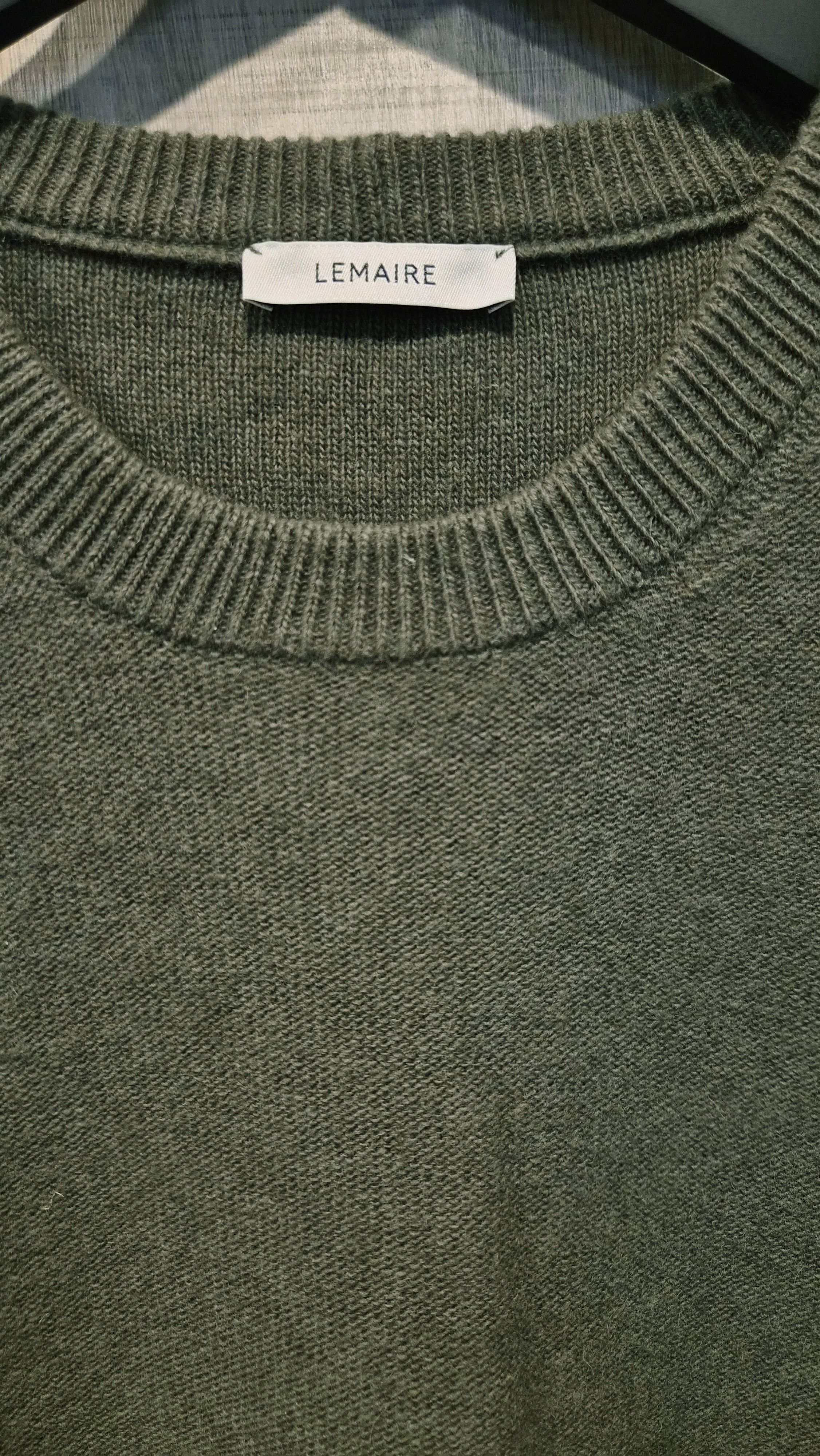 Lemaire Lemaire Wool Crewneck Jumper Sweater - 'Light Moss' Size US S / EU 44-46 / 1 - 3 Thumbnail