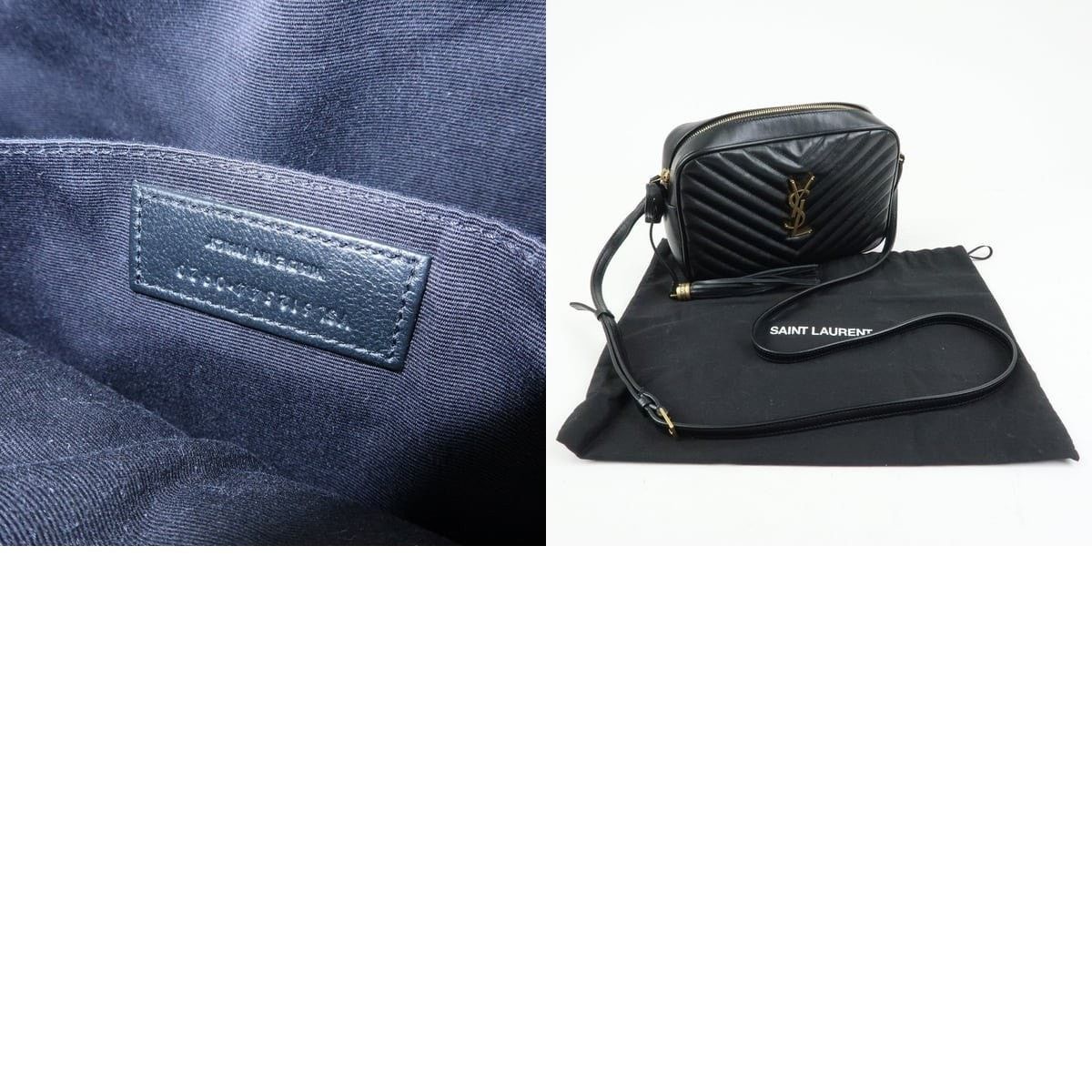 Saint Laurent Paris Saint Laurent Lou Quilted Calfskin Camera Bag Black Size ONE SIZE - 8 Thumbnail
