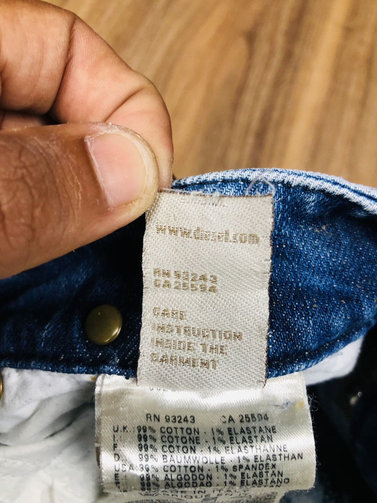 Diesel Diesel Industry Distress Jeans (35) Size US 27 - 16 Thumbnail