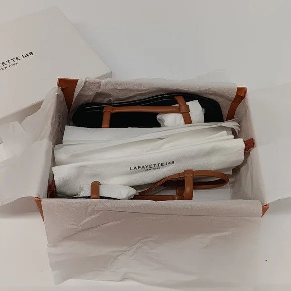 Lafayette 148 LAFAYETTE148 Copper Calfskin Leather City Sandals - US8.5 Size US 8.5 / IT 38.5 - 15 Thumbnail