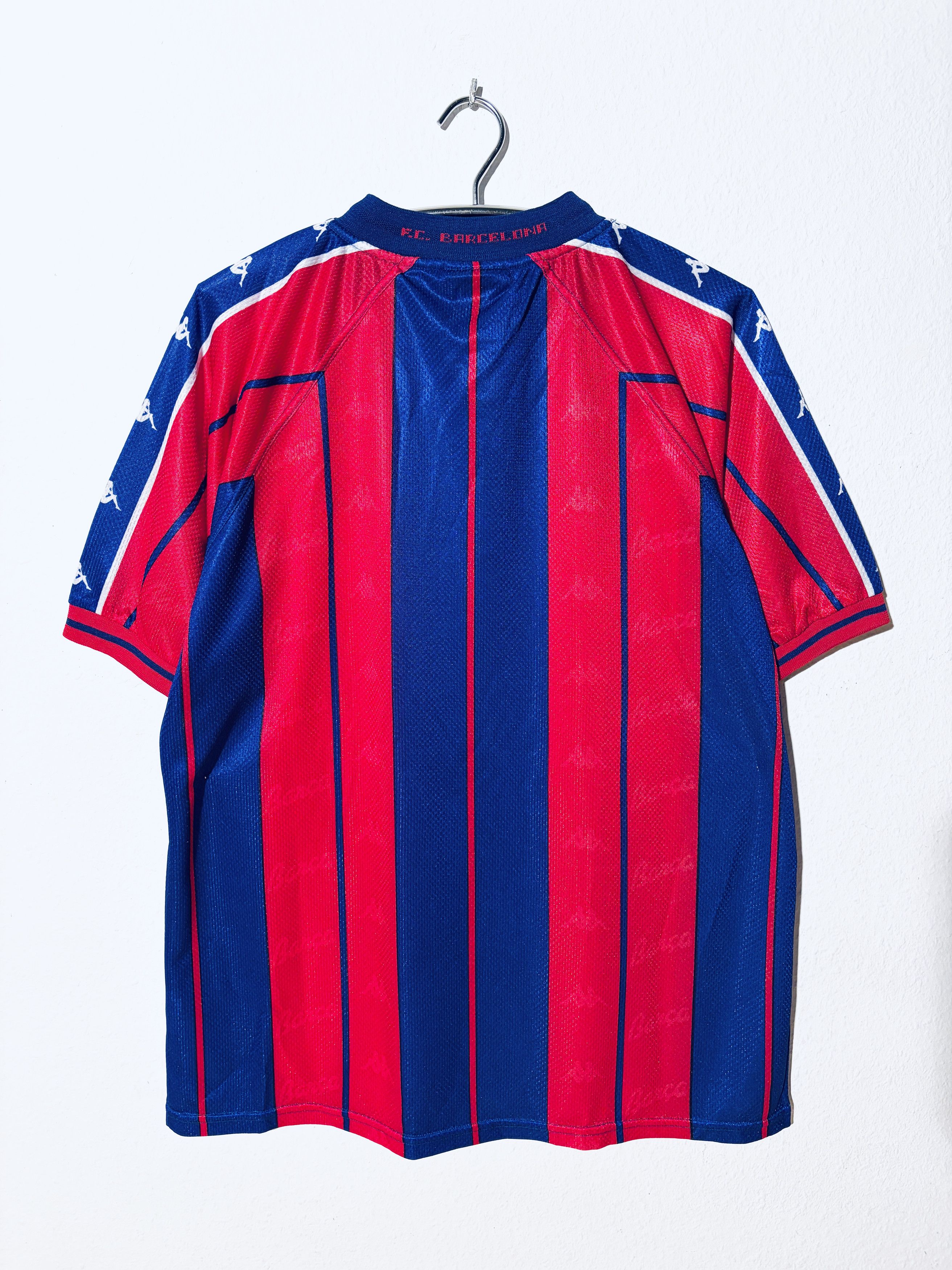 Kappa Barcelona Home Shirt 1997 - 1998 Kappa 97/98 Size US XL / EU 56 / 4 - 2 Thumbnail
