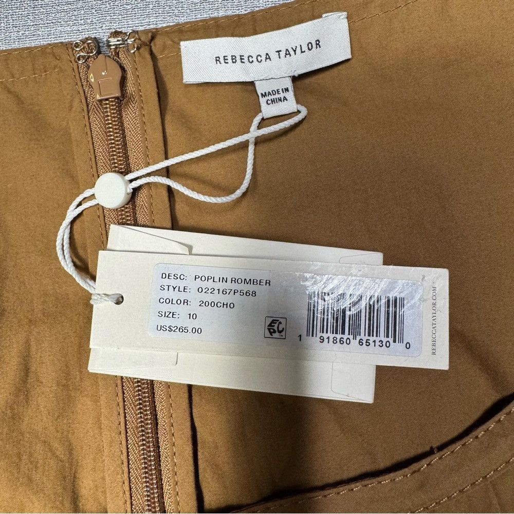 Rebecca Taylor NWT New $265 Rebecca Taylor Sleeveless Poplin Cotton Silk B Size 32" / US 10 / IT 46 - 6 Thumbnail