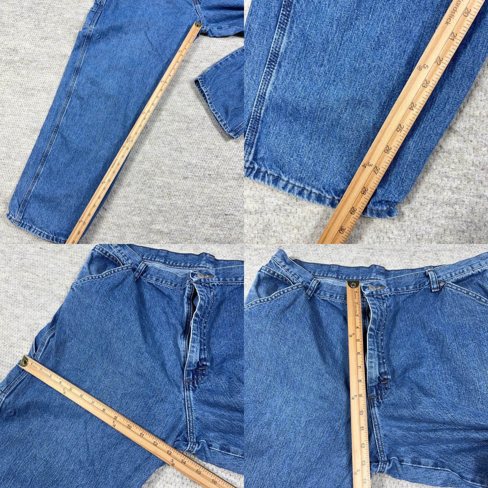 Wrangler VINTAGE Wrangler Jeans Men 40x32 Baggy Denim Straight 5-Pocket Relaxed Blue 90s Grunge Workwear Size US 40 / EU 56 - 8 Thumbnail
