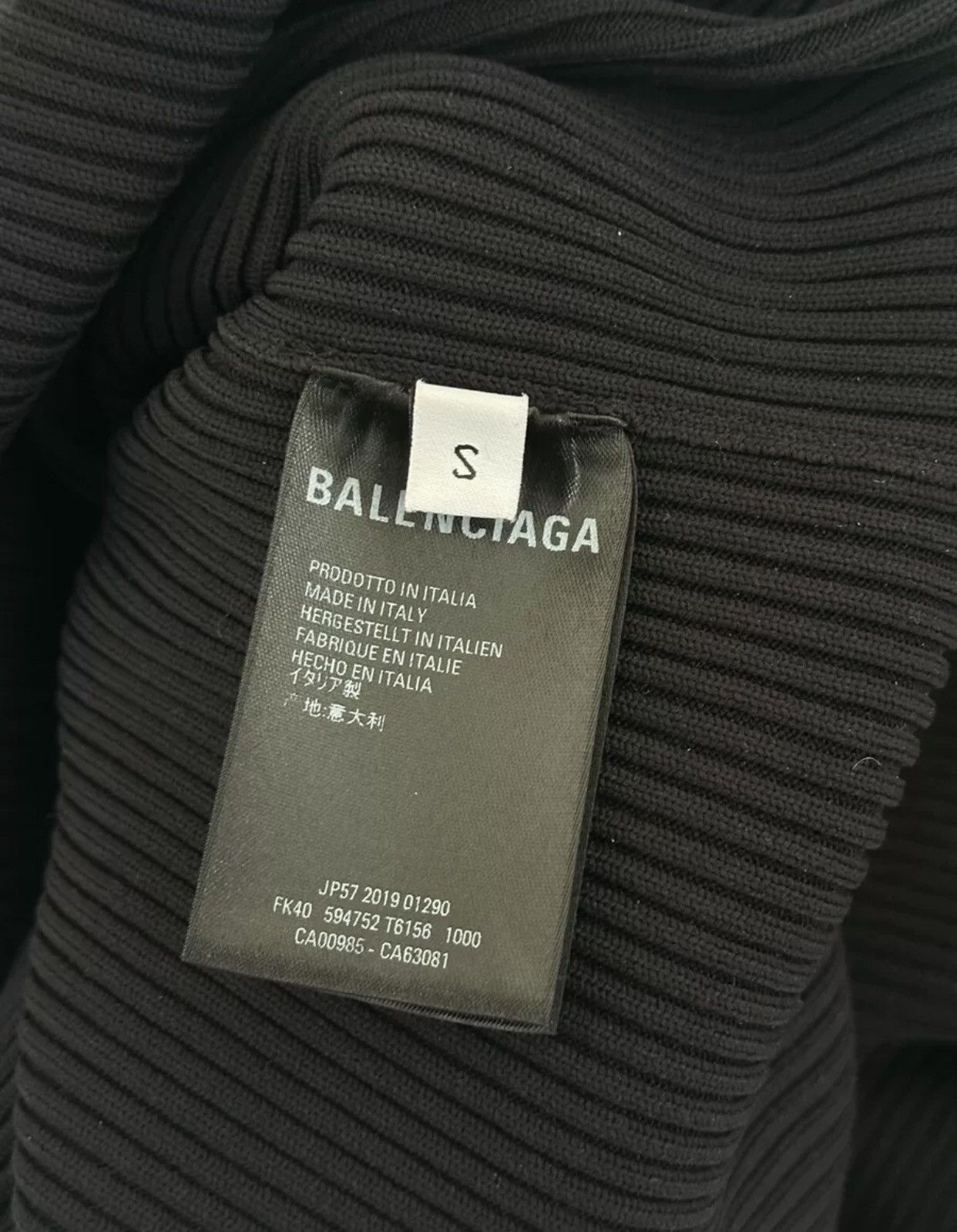 Balenciaga Balenciaga show style pure black base shirt2412-Nextarrow Size S / US 4 / IT 40 - 6 Thumbnail