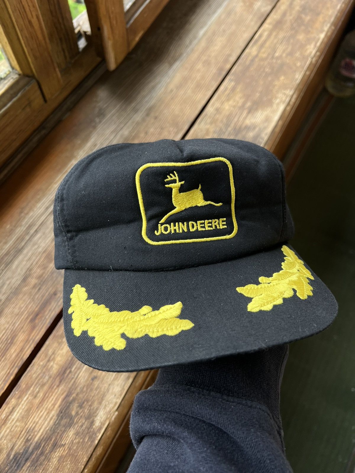 John Deere Vintage 80s John Deere Patch Trucker Hat Louisville Cap Size ONE SIZE - 2 Thumbnail