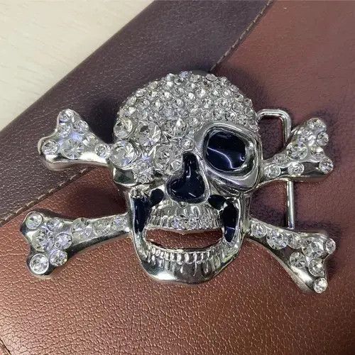 Other Rhinestones skull belt buckle ( no belt ) Size ONE SIZE - 3 Thumbnail