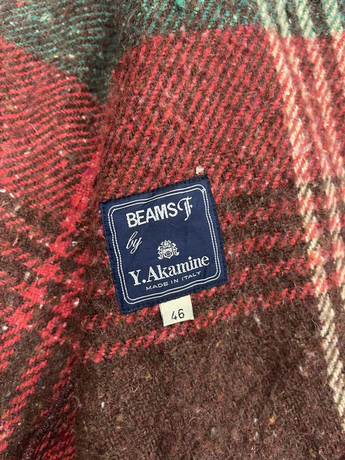 Beams Plus × Vintage Vintage Beams Y.Akamine Plaid Wool Jacket Size US L / EU 52-54 / 3 - 15 Thumbnail