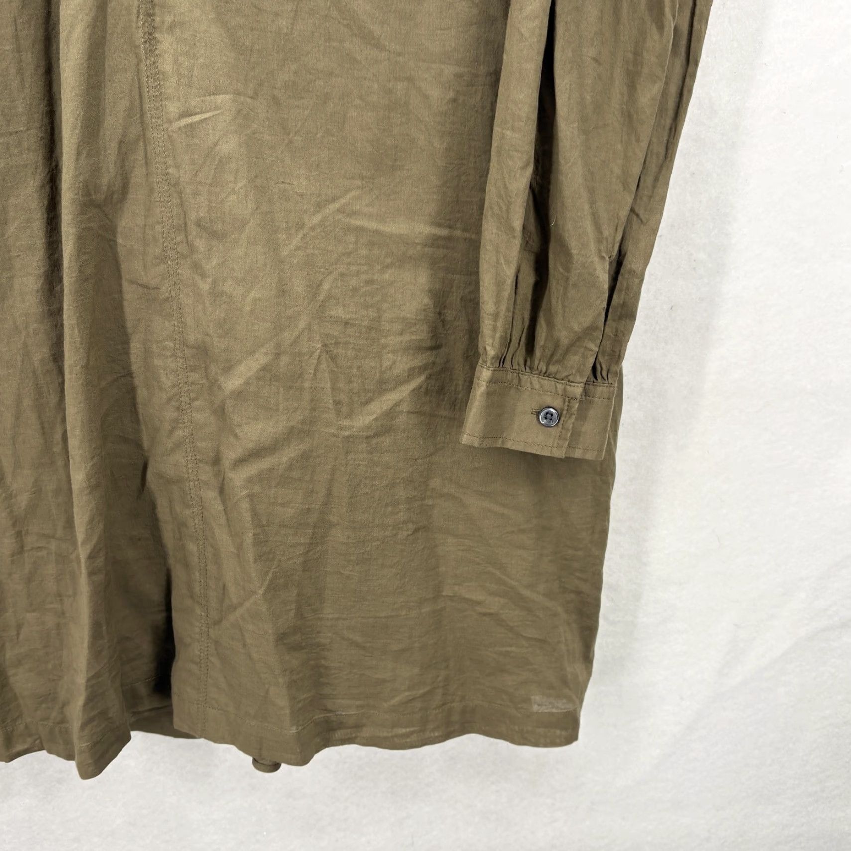 Banana Republic Banana Republic Dress Womens Medium Green Long Sleeve Tunic Peasant Cotton NWT Size M / US 6-8 / IT 42-44 - 3 Thumbnail
